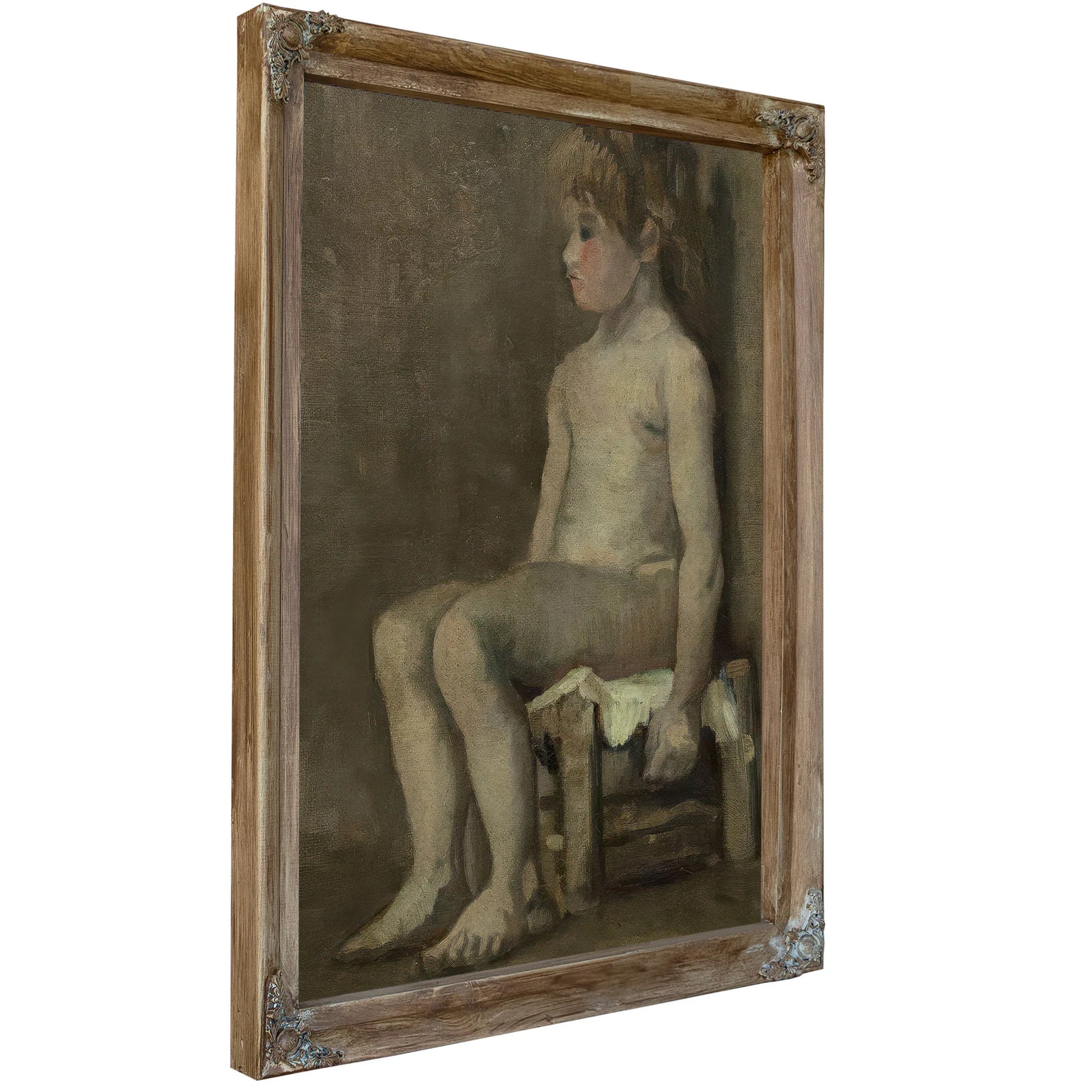 Nude Girl Seated By Vincent Van Gogh Fine Art Print