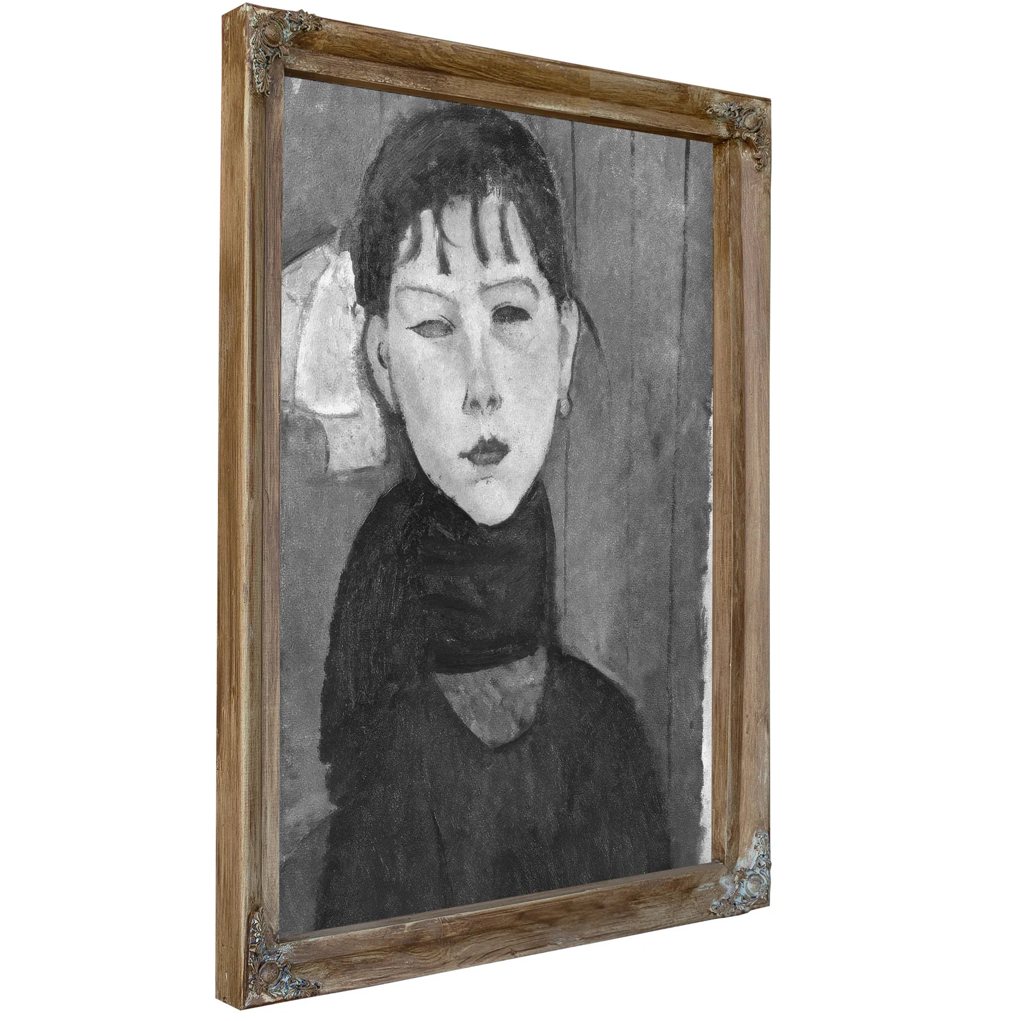 Marie Young Woman Of The People By Amedeo Modigliani Fine Art Print