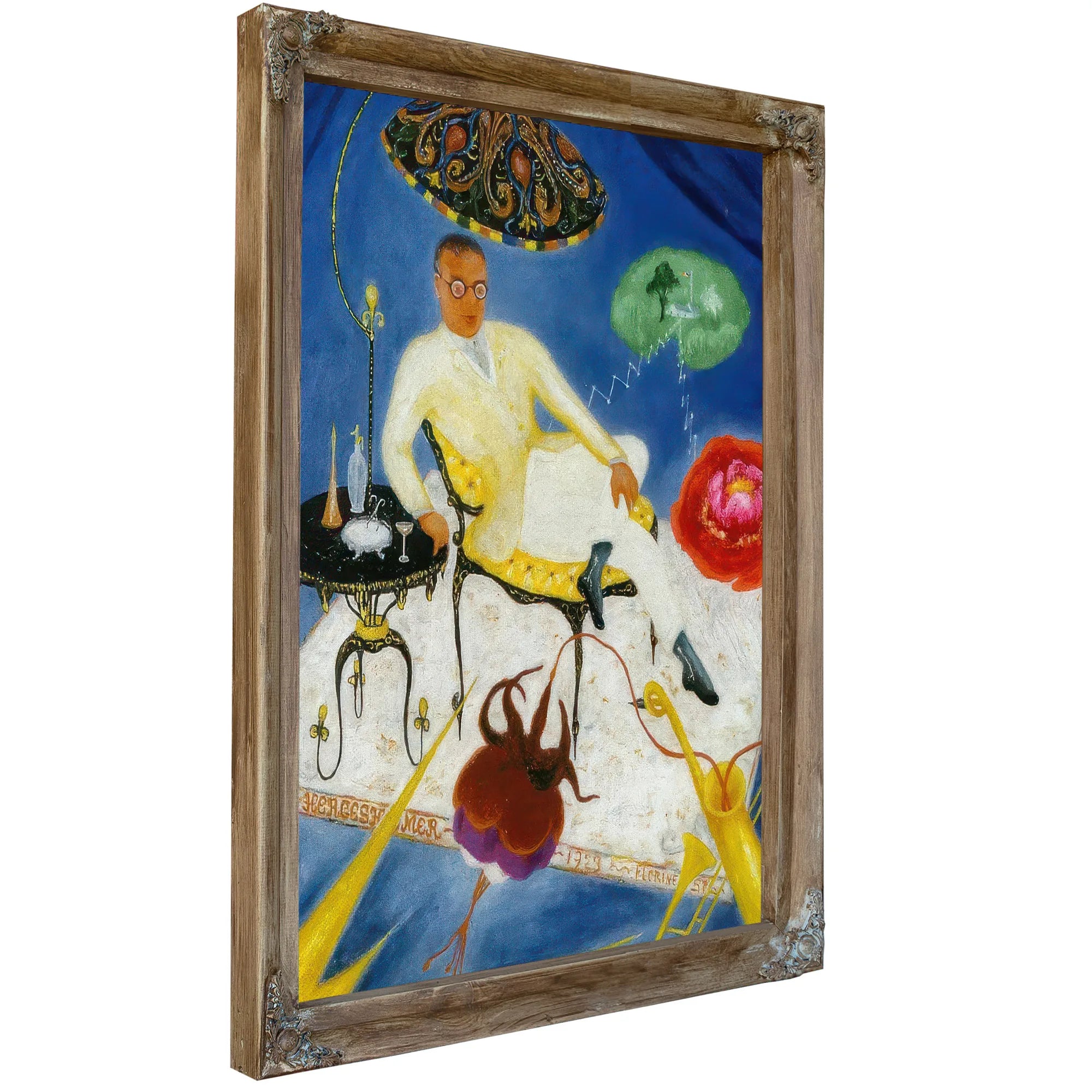 Portrait Of Joseph Hergesheimer By Florine Stettheimer Fine Art Print