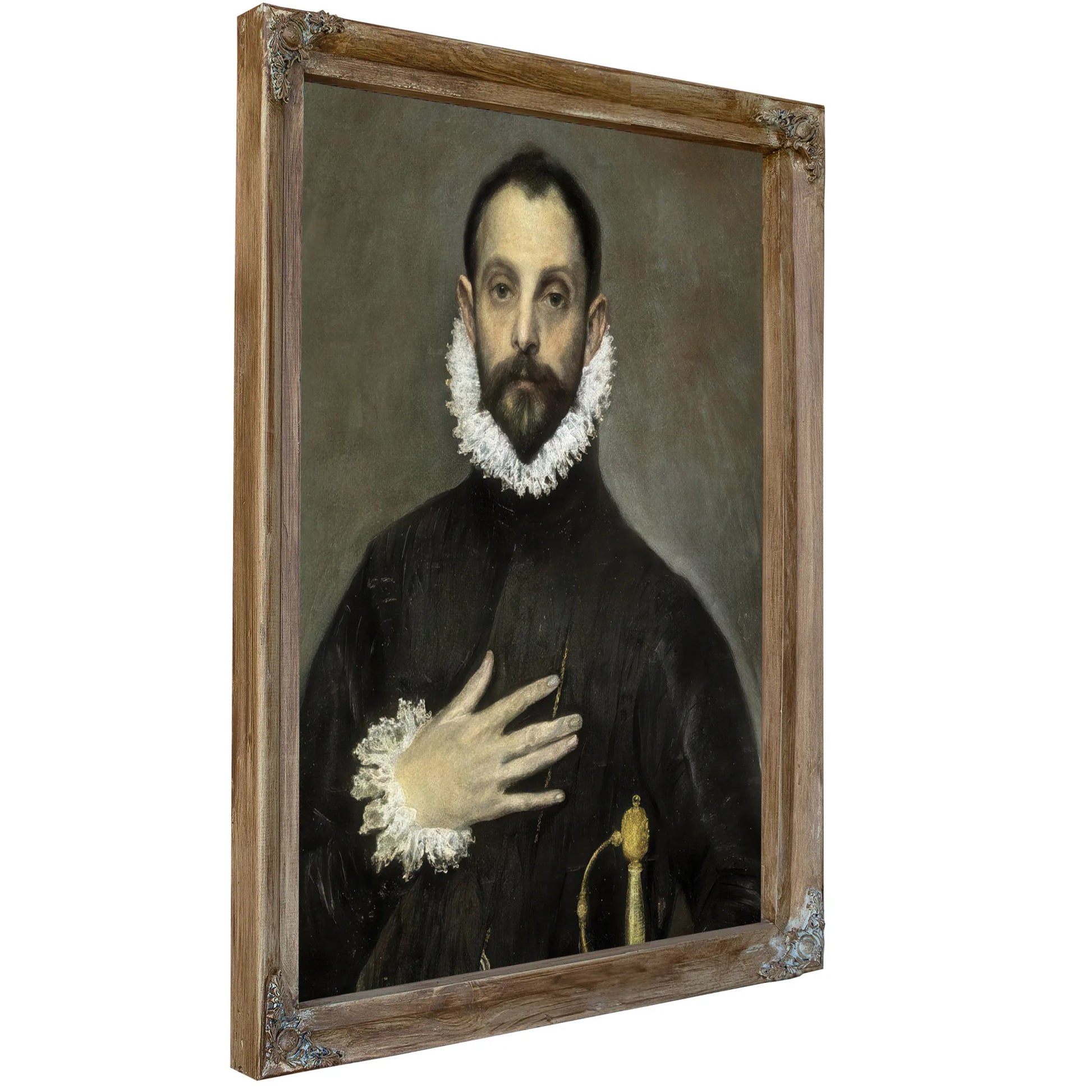 El Caballero De La Mano En El Pecho The Nobleman With His Hand On His Chest By El Greco Fine Art Print