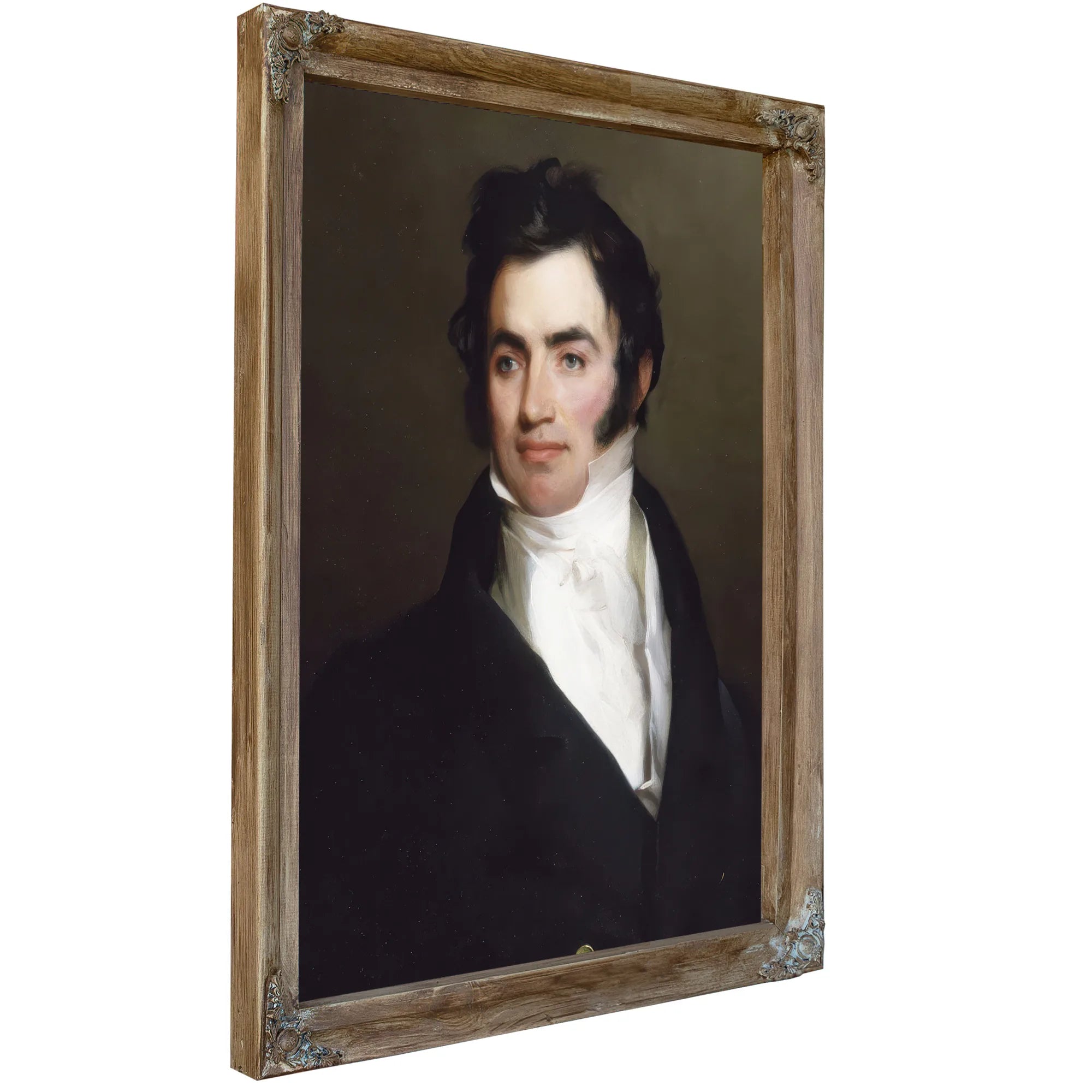 Portrait Of Benjamin Tevis By Thomas Sully Fine Art Print
