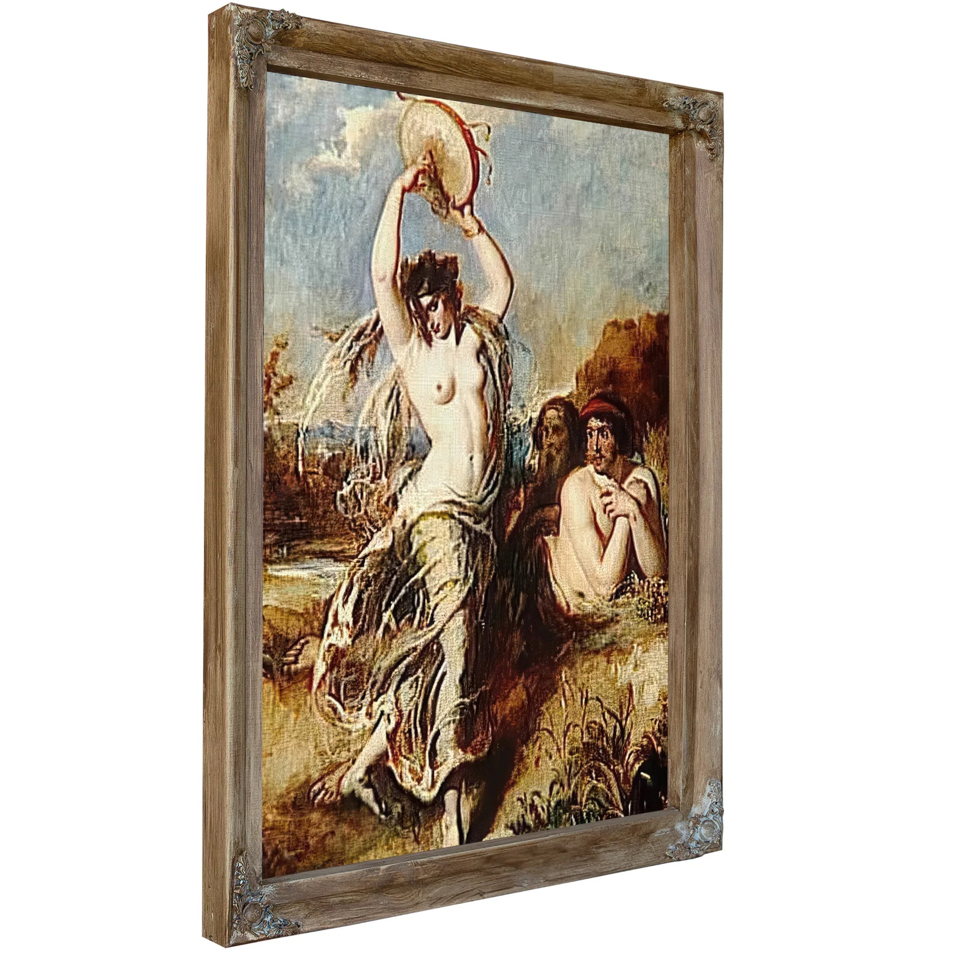 Bacchante Playing The Tambourine By William Etty Fine Art Print