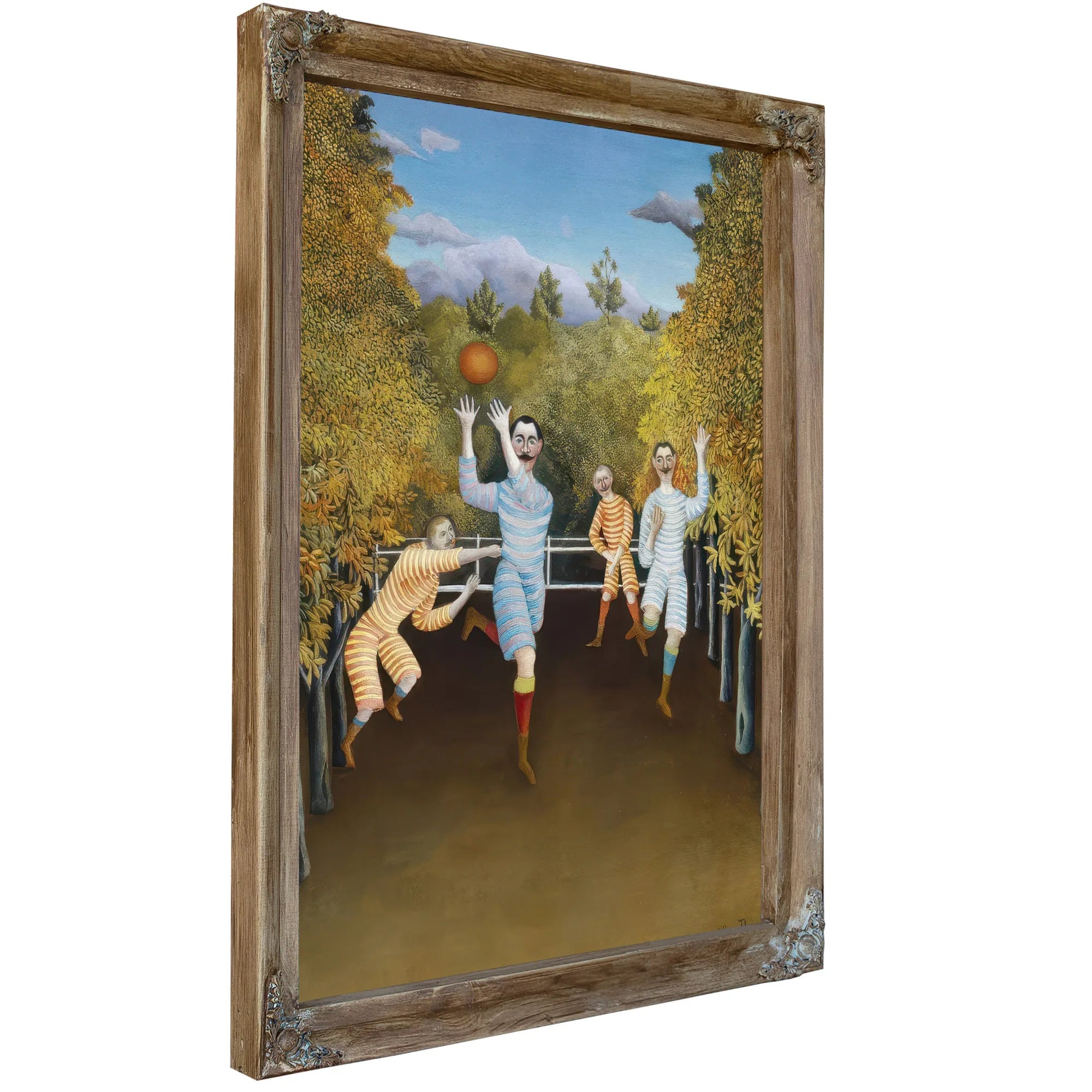 The Football Players By Henri Julien Felix Rousseau Fine Art Print