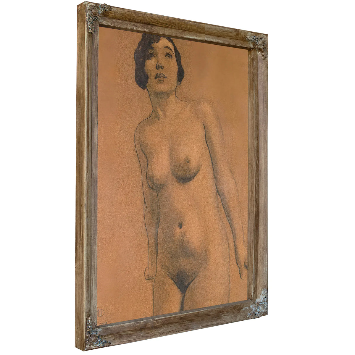 Torso Brunette By Maynard Dixon Fine Art Print