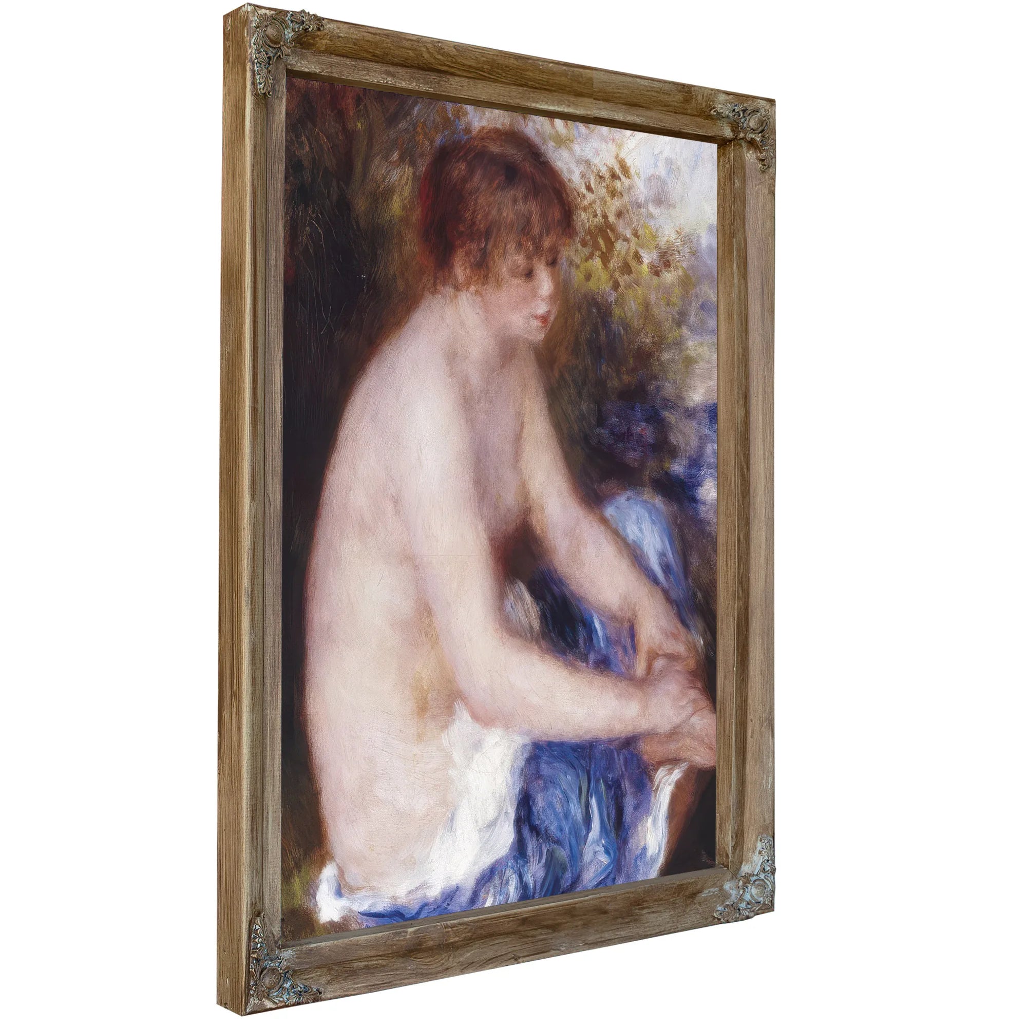 Petite Nu Bleu (Little Blue Nude) By Pierre Auguste Renoir Fine Art Print