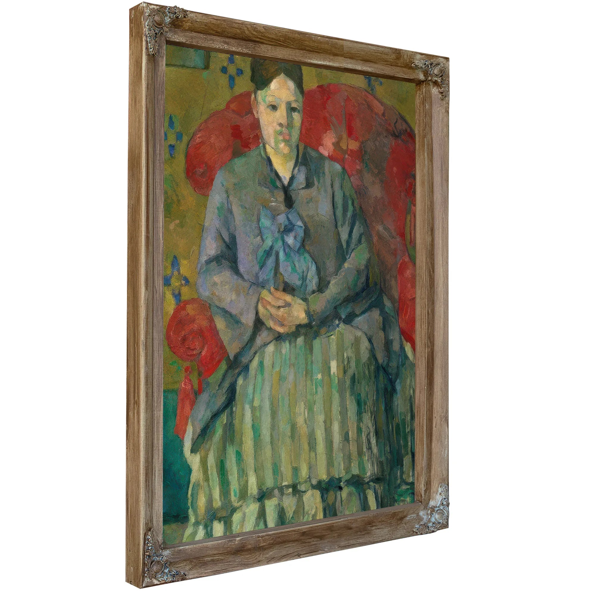 Madame Cezanne In A Red Armchair By Paul Cezanne Fine Art Print