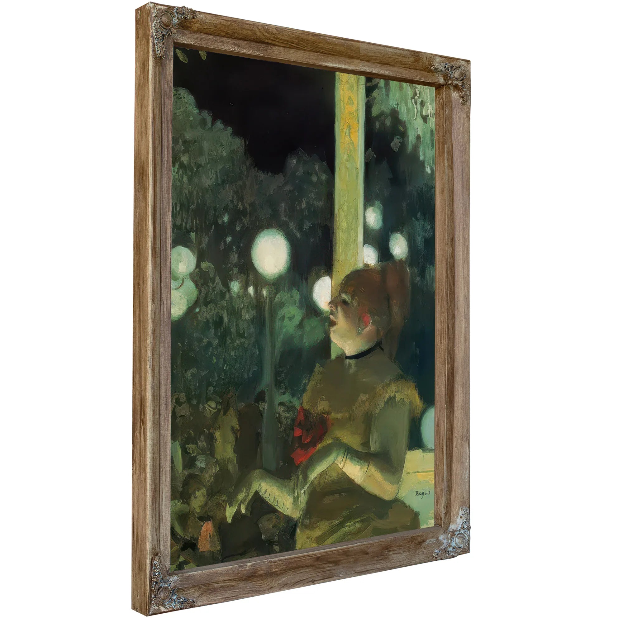 At The Cafe Concert By Edgar Degas Fine Art Print