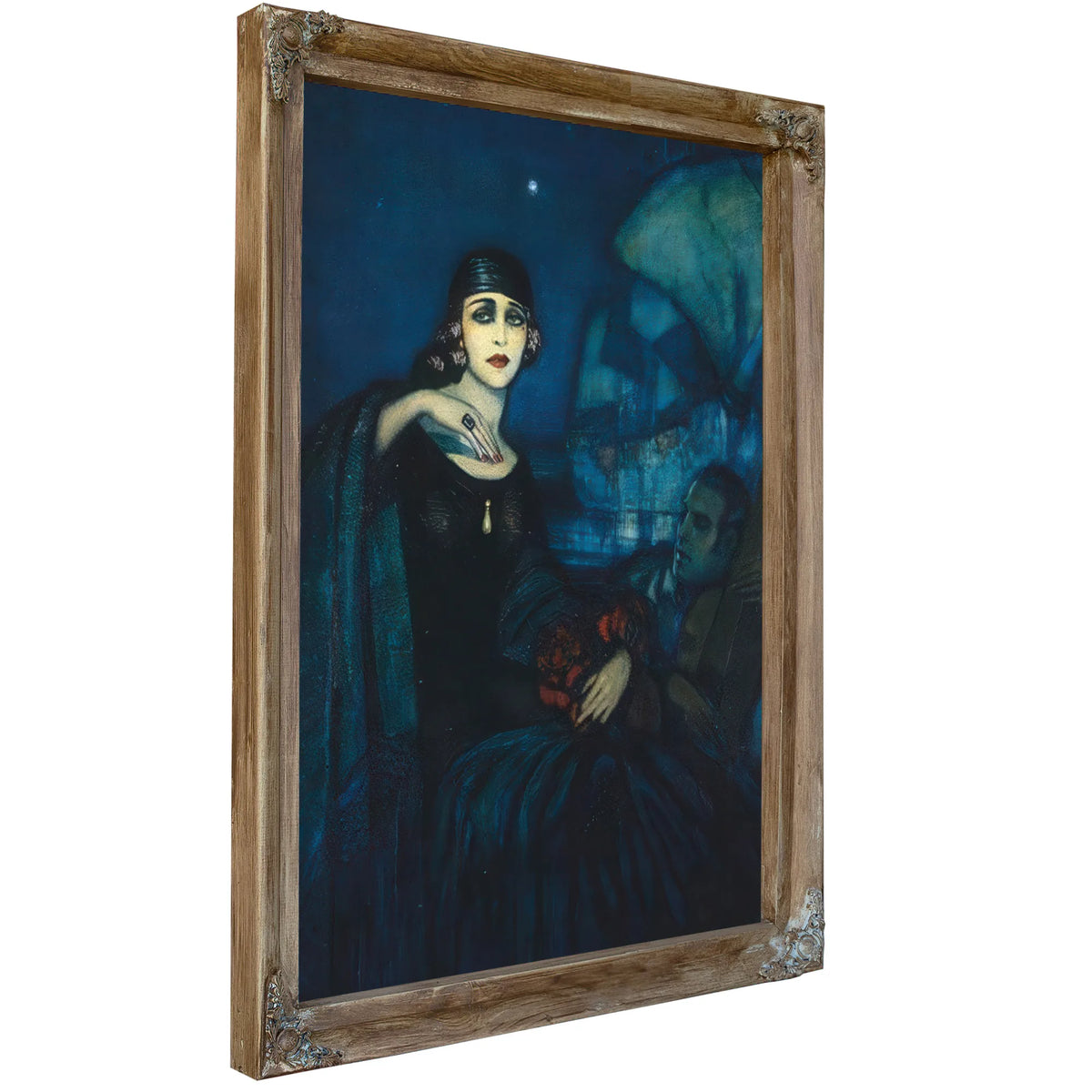 Federico Beltran Masses Pola Negri And Rudolph Valentino. By Federico Beltran Masses Fine Art Print