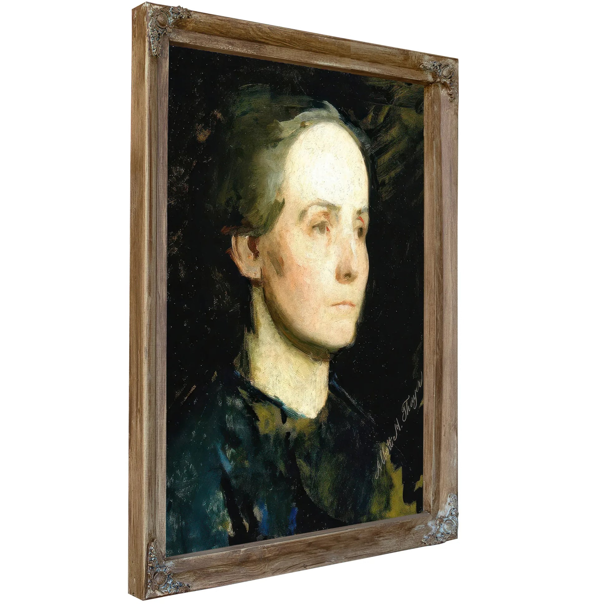 Portrait Of A Woman (Miss Gertrude Bloede) By Abbott Handerson Thayer Fine Art Print