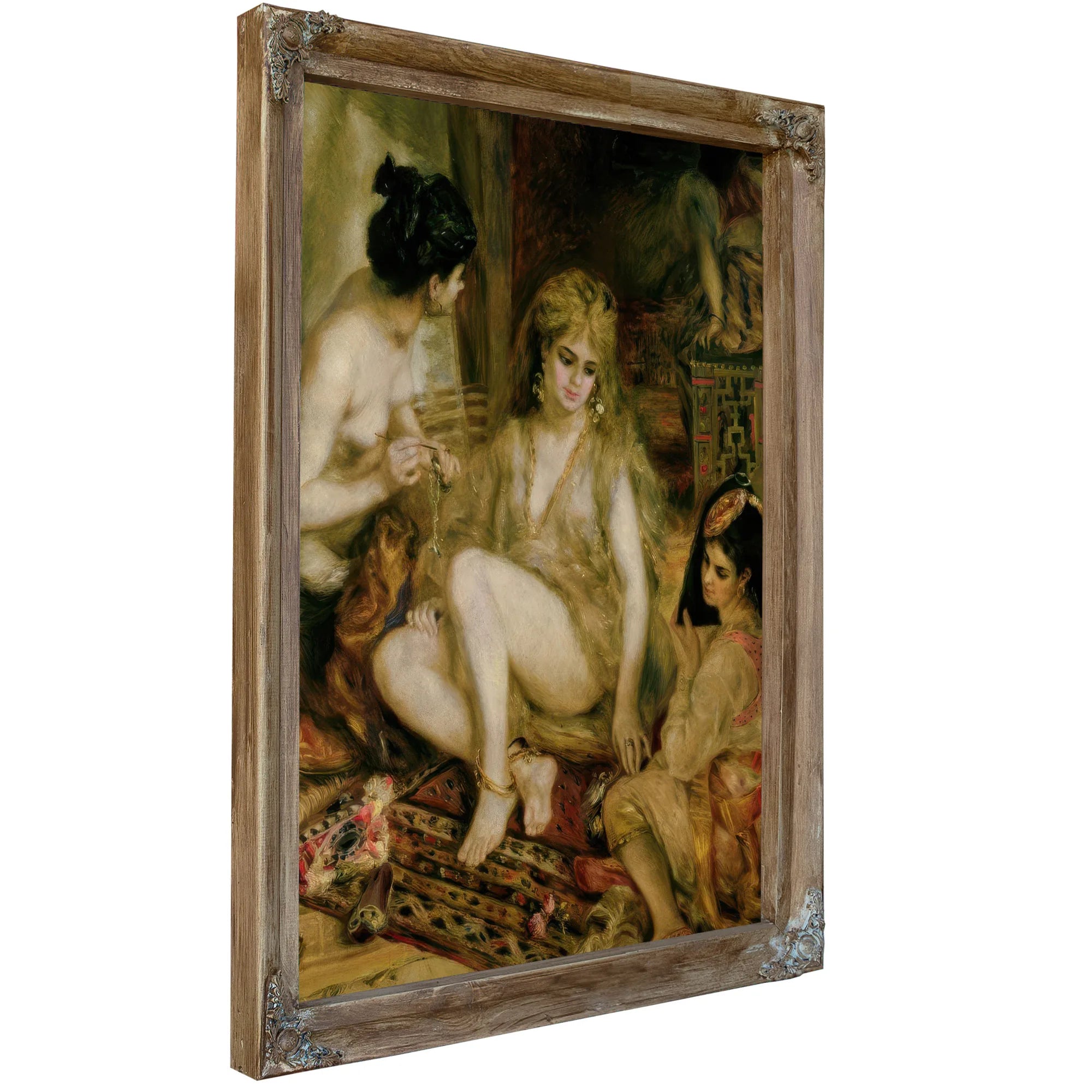Interior Of A Harem In Montmartre, Parisian Women Dressed As Algerians By Pierre Auguste Renoir Fine Art Print