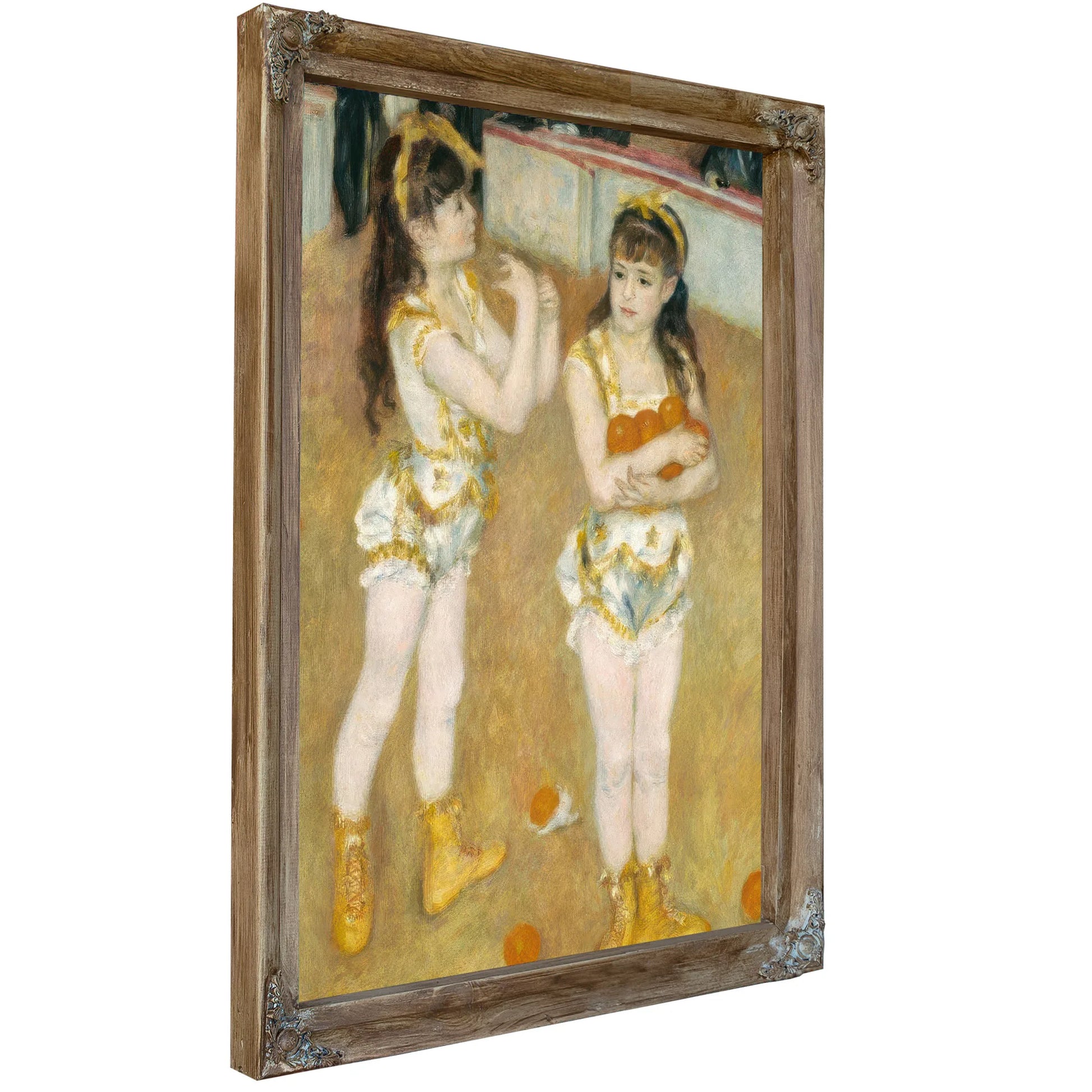 Acrobats At The Cirque Fernando (Francisca And Angelina Wartenberg) By Pierre August Renoir Fine Art Print