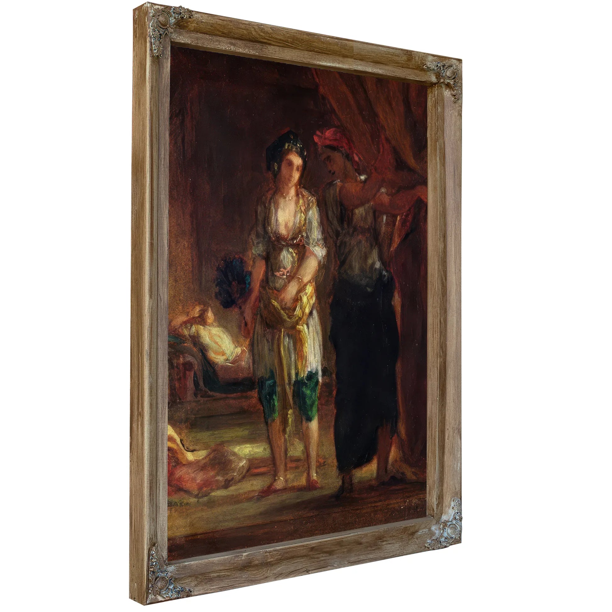 Interior Of A Harem In Oran By Ferdinand Victor Eugene Delacroix Fine Art Print
