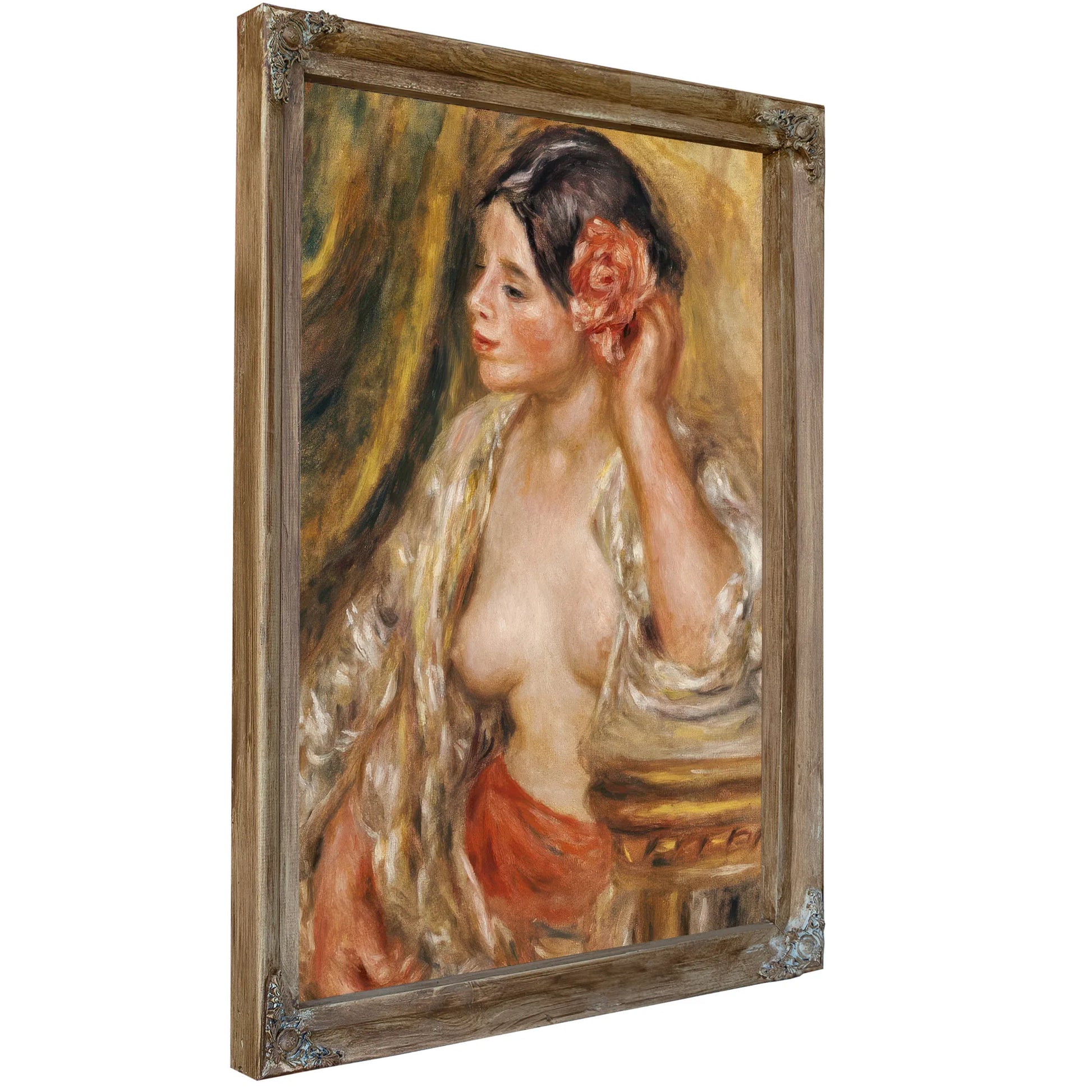 Gabrielle A Sa Coiffure By Pierre Auguste Renoir Fine Art Print