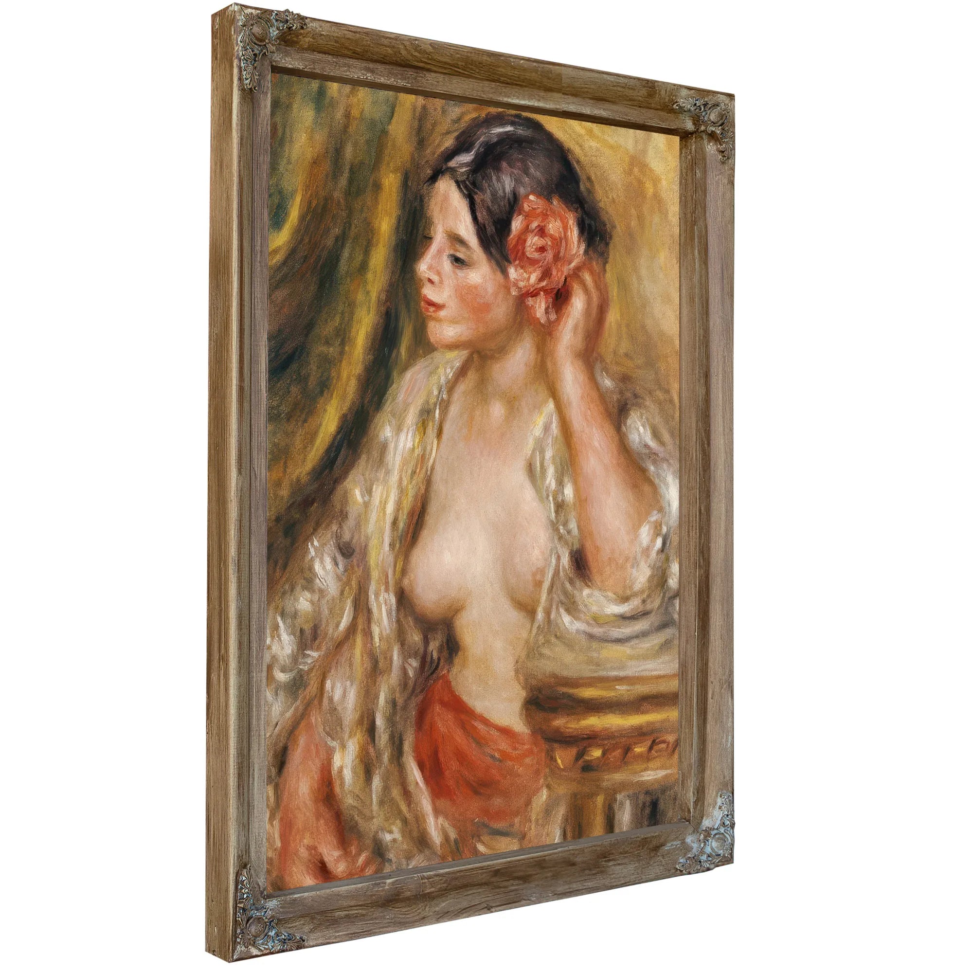 Gabrielle A Sa Coiffure By Pierre Auguste Renoir Fine Art Print
