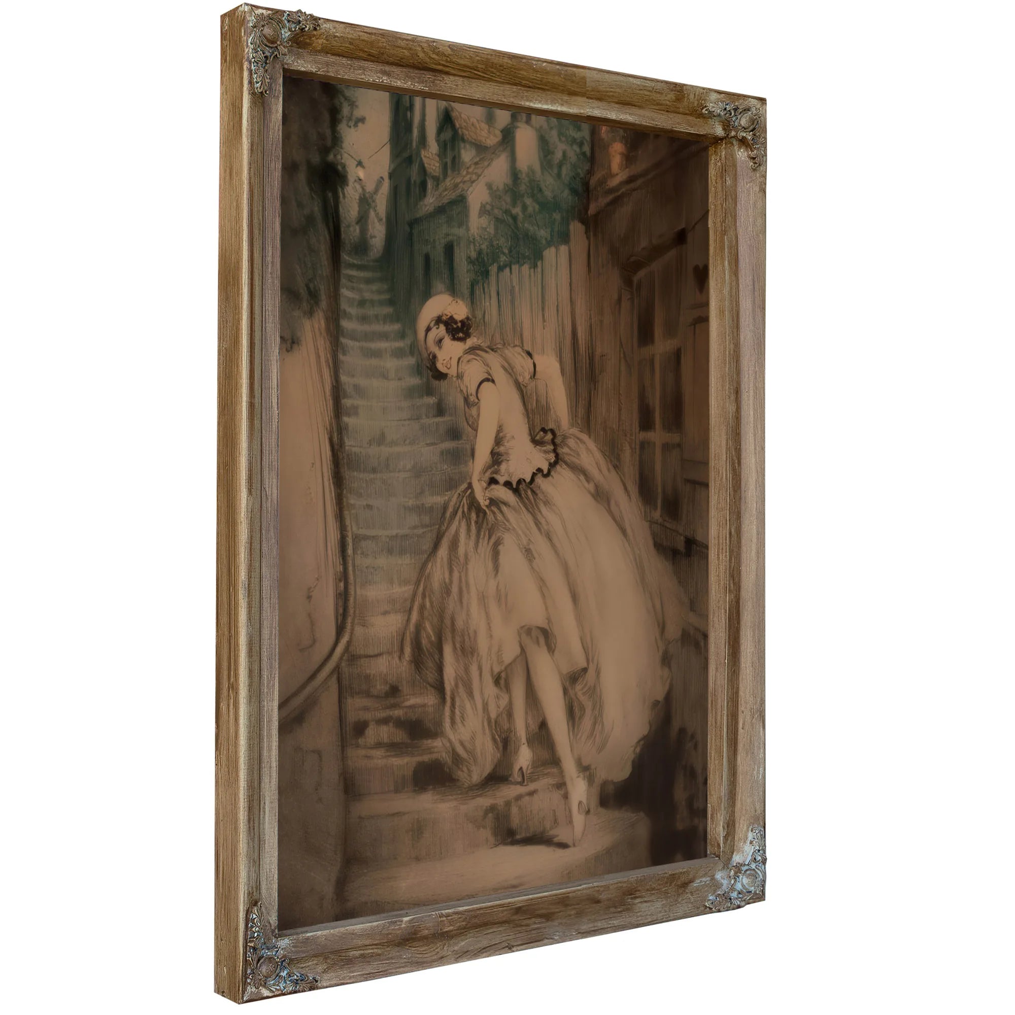 Charm Of Montmartre 1932 By Louis Icart Fine Art Print