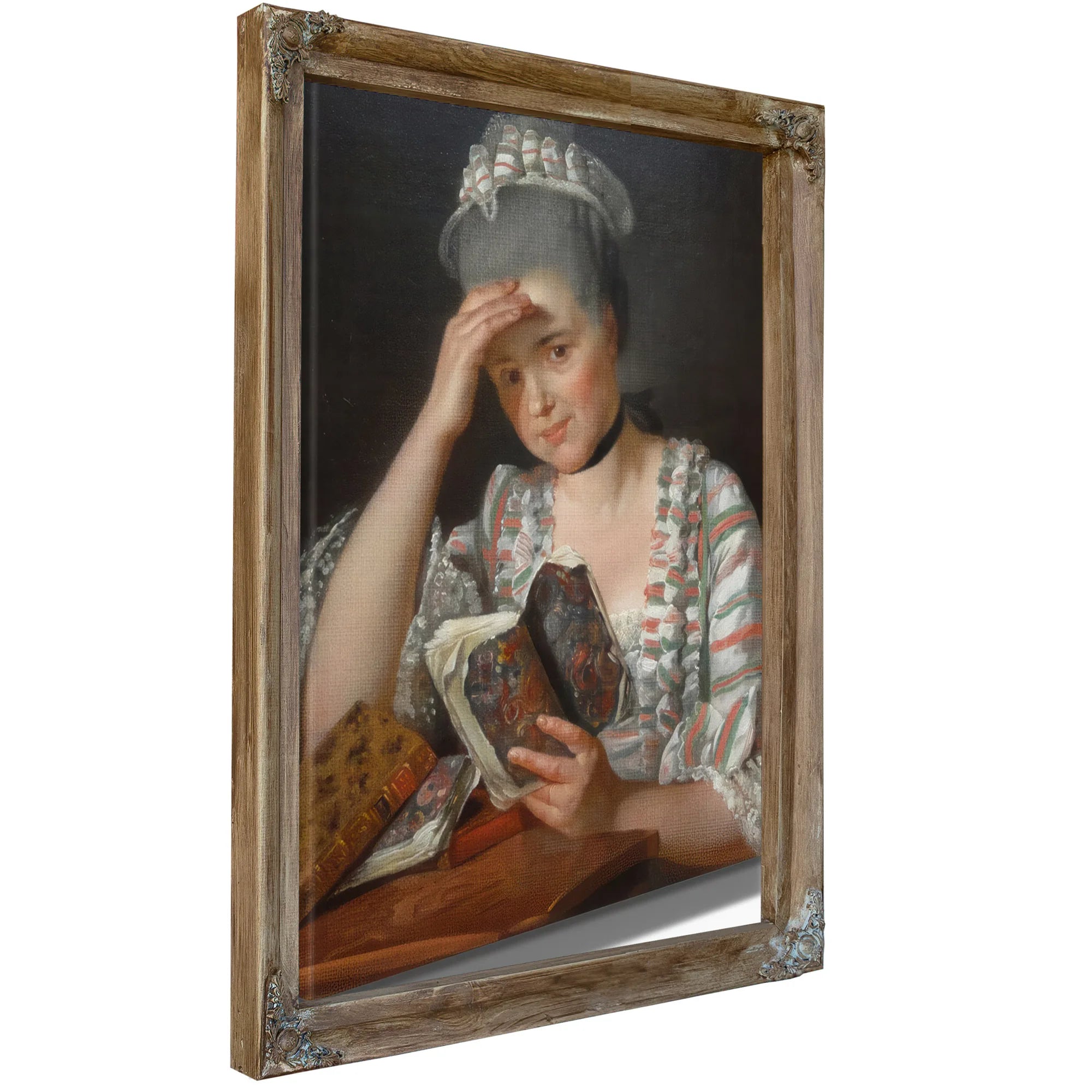 Madame Francois Buron 1769 Art Institute Of Chicago Dsc09457 By Jacques Louis David Fine Art Print