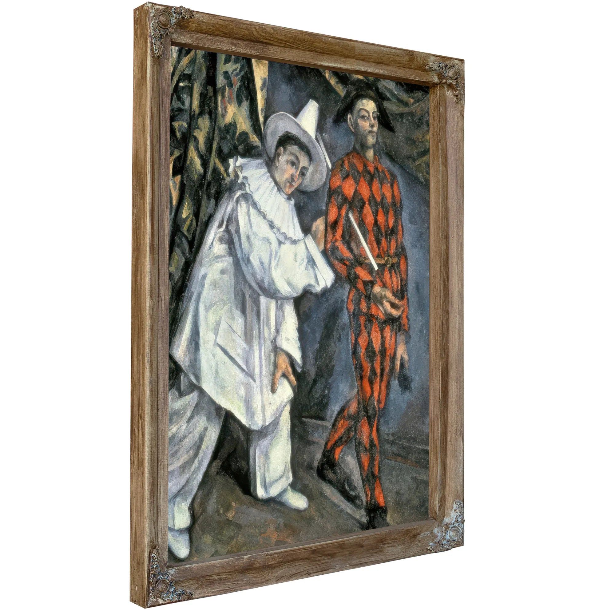 Pierrot And Harlequin (Mardi Gras) 1 By Paul Cezanne Fine Art Print