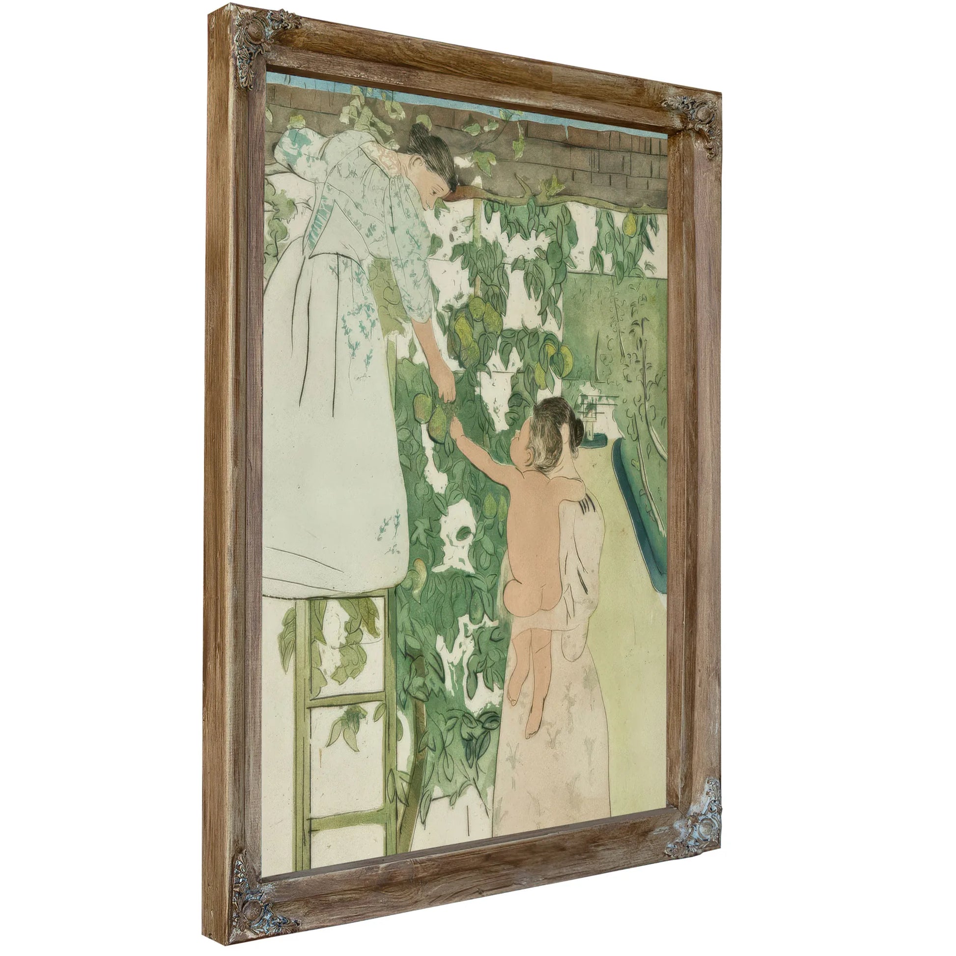 Gathering Fruit By Mary Cassatt Fine Art Print