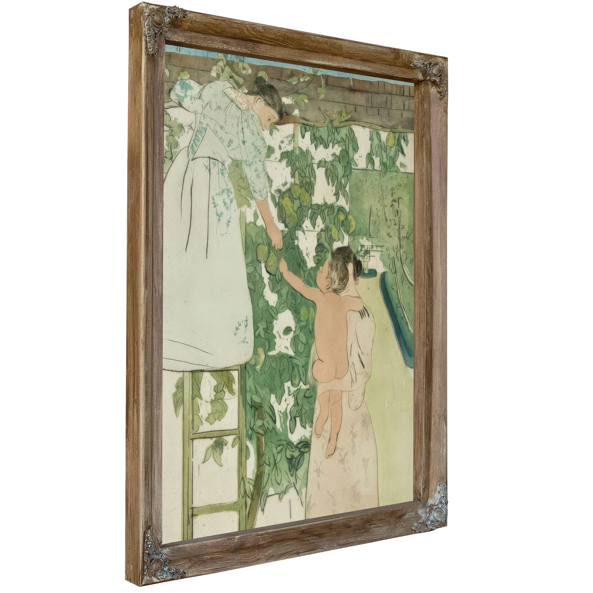 Gathering Fruit By Mary Cassatt Fine Art Print