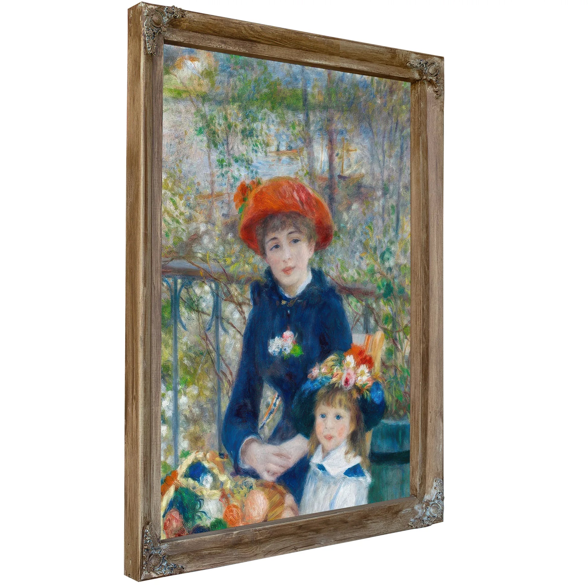 Pierre August Renoir The Two Sisters On The Terrace 1881 100X80Cm Art Institute Of Chicago By Pierre Auguste Renoir Fine Art Print