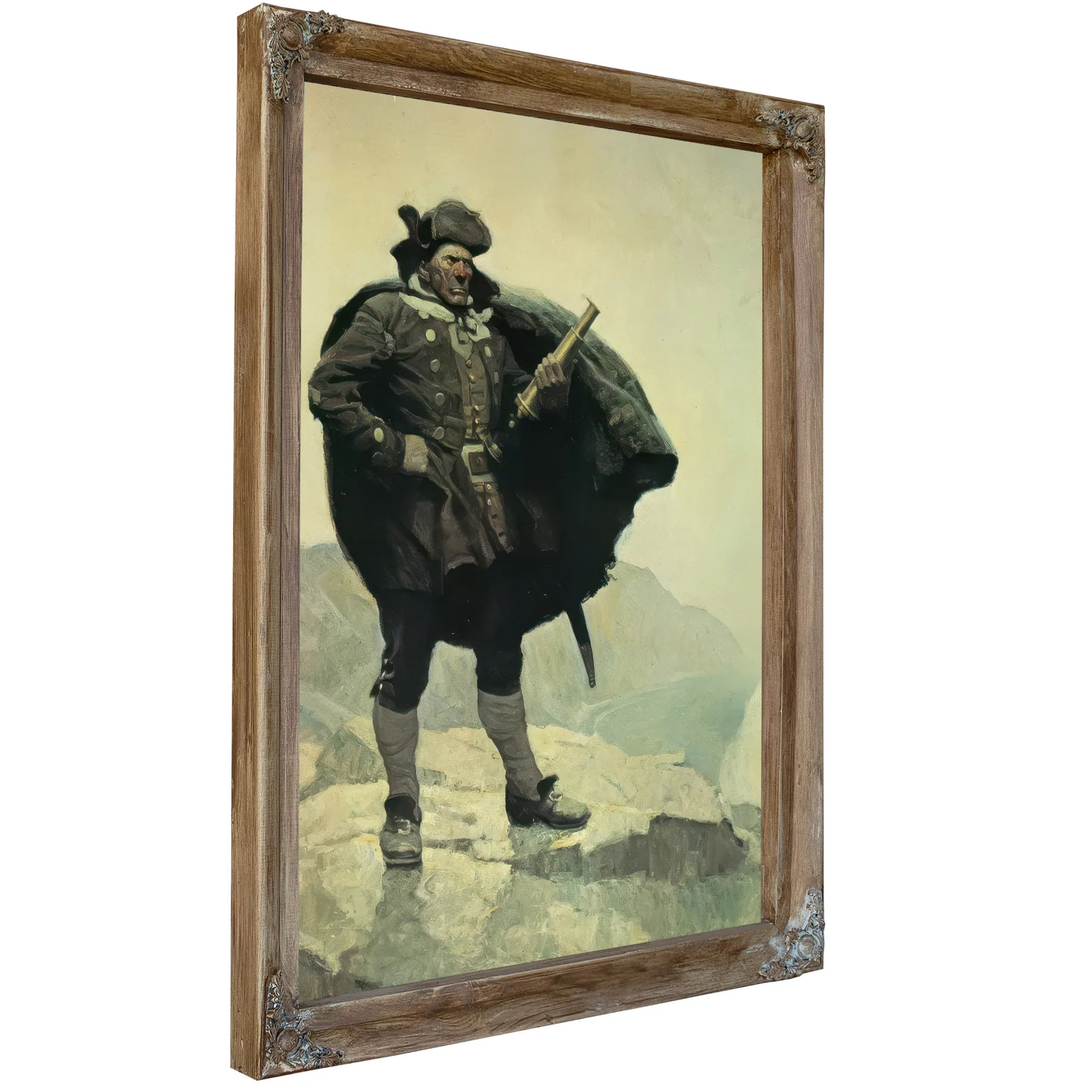 Captain Bill Bones By NC Wyeth Fine Art Print