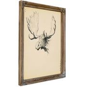 Moose Head by Frederic Remington