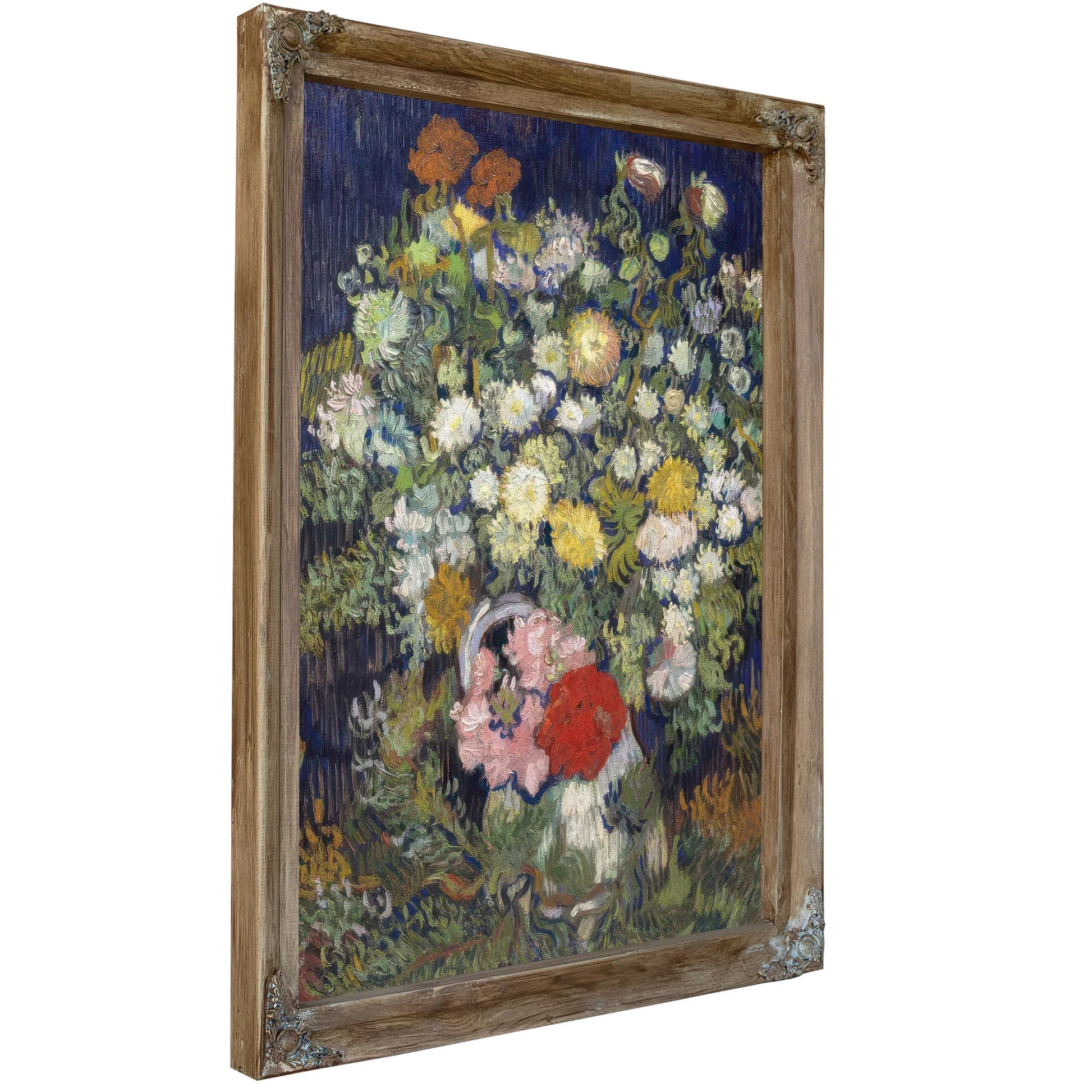 Bouquet Of Flowers In A Vase By Vincent Van Gogh Fine Art Print