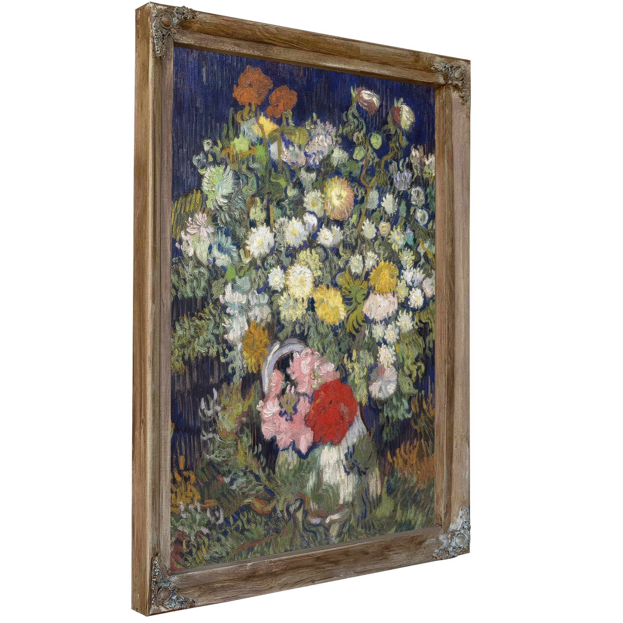Bouquet Of Flowers In A Vase By Vincent Van Gogh Fine Art Print