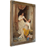 To Leende Piger Two Smiling Girls by Carl Bloch