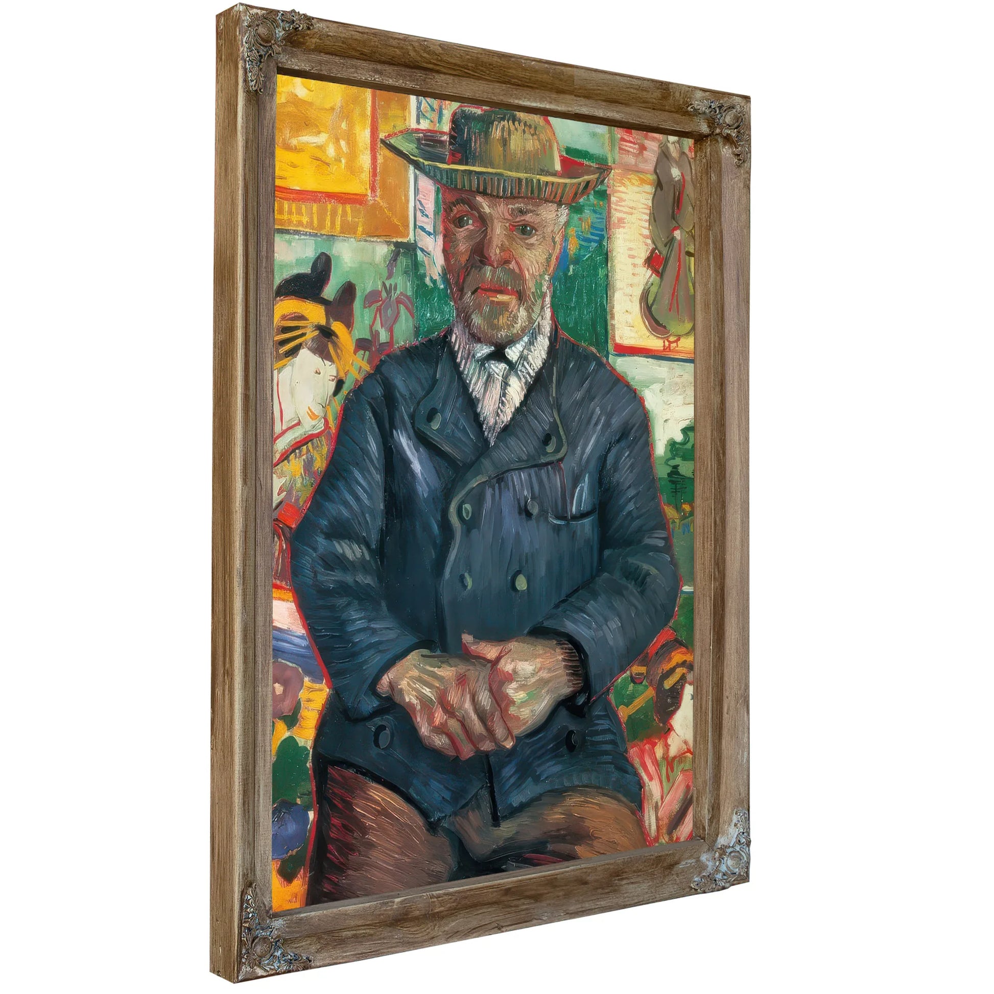 Portrait Of Pere Tanguy By Vincent Van Gogh Fine Art Print