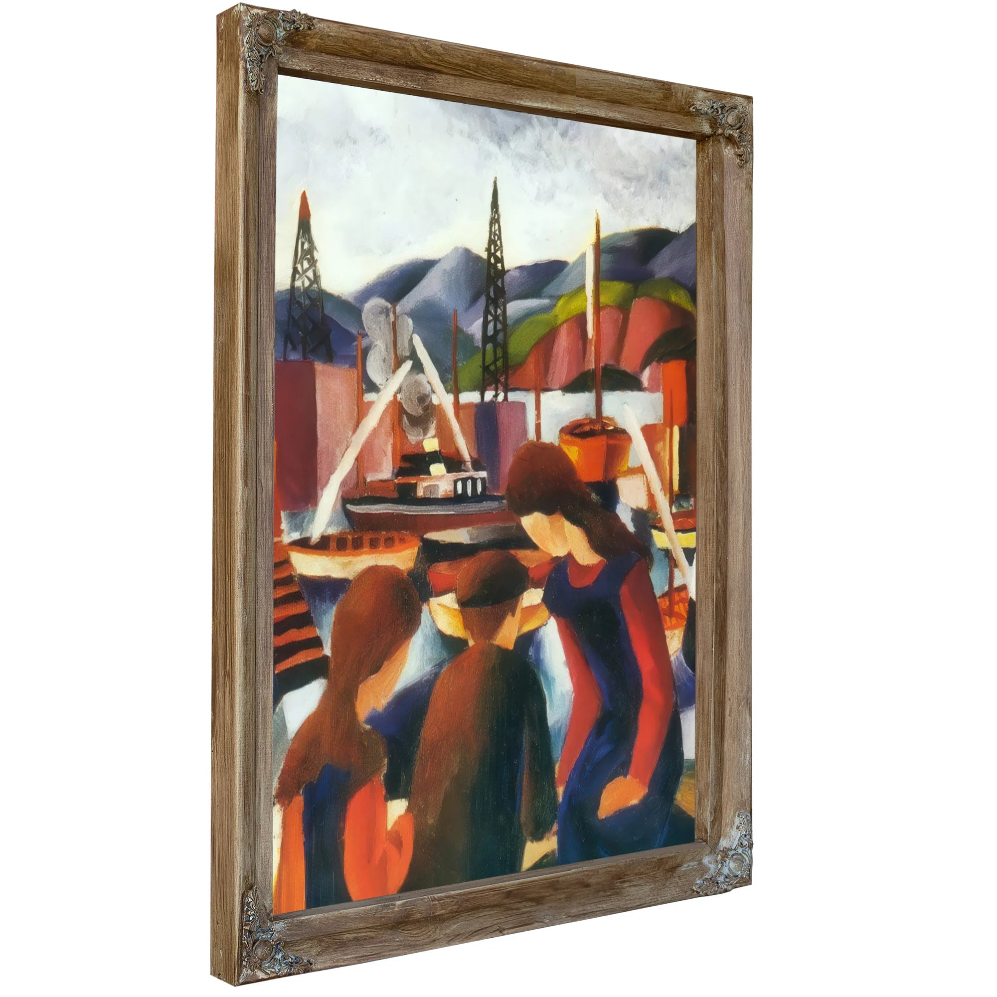 Children In The Harbour I By August Macke Fine Art Print