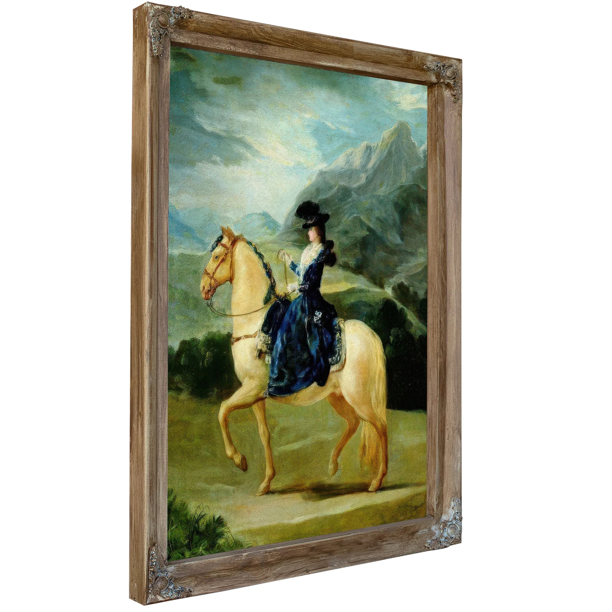 Portrait Of Maria Teresa De Vallabriga On Horseback By Francisco De Goya Fine Art Print