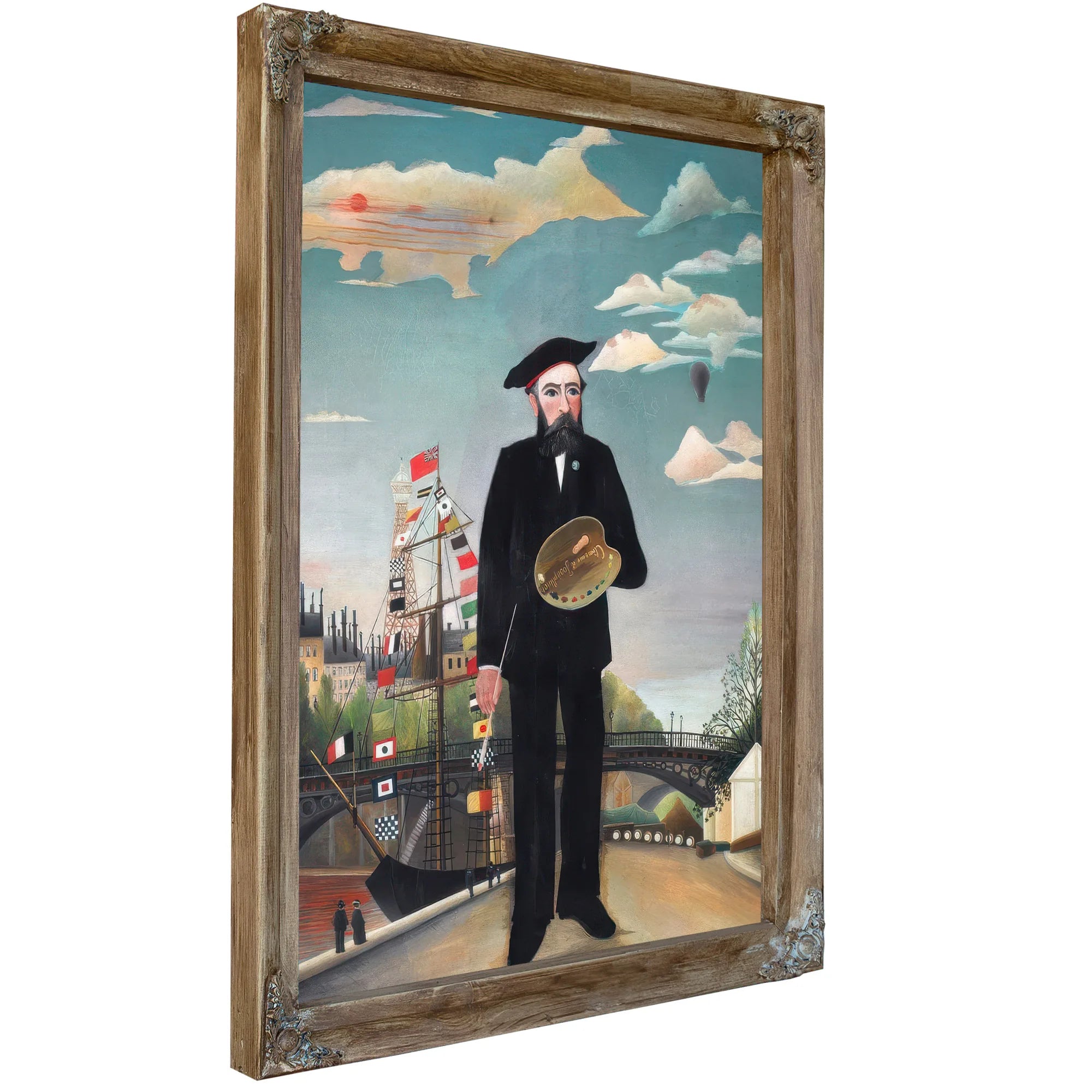 Myself Portrait Landscape By Henri Julien Felix Rousseau Fine Art Print