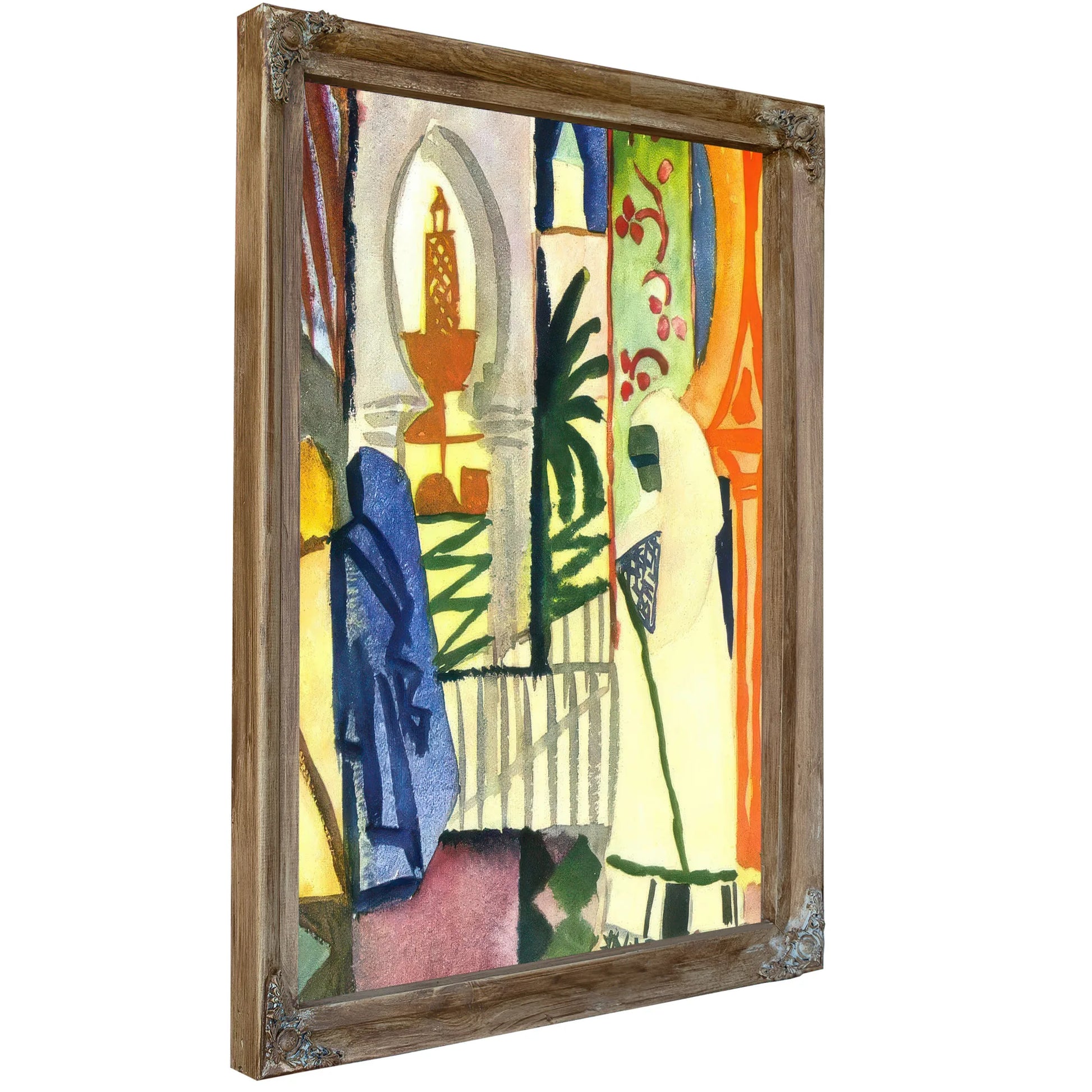 Inside The Mosque By August Macke Fine Art Print