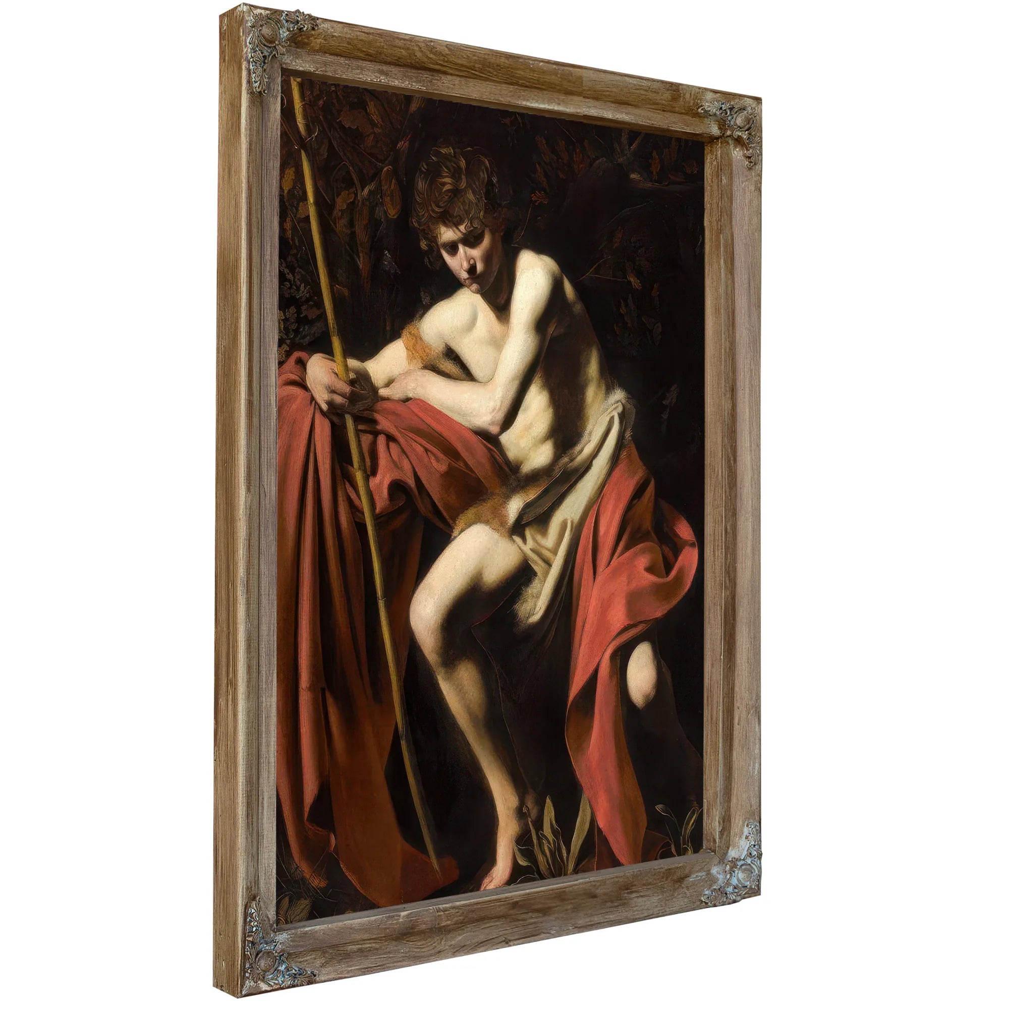 John The Baptist In The Wilderness By Caravaggio Fine Art Print