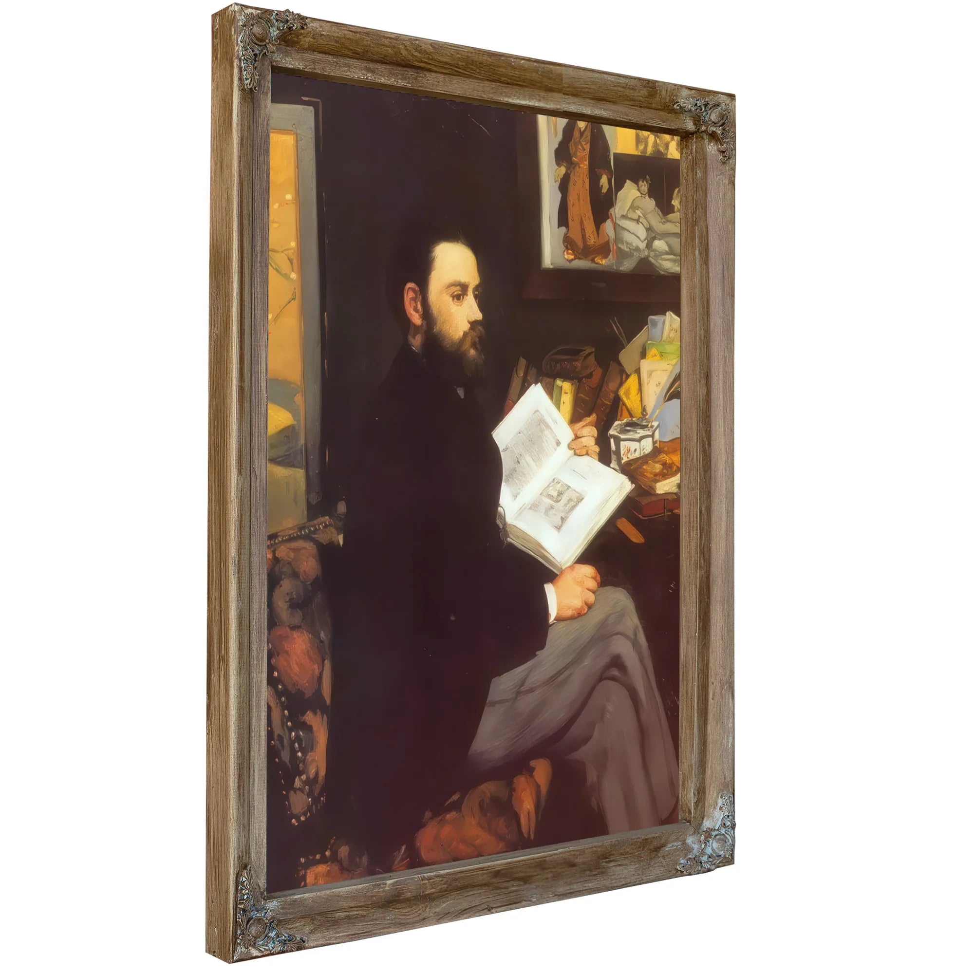 Portrait Of Emile Zola By Edouard Manet Fine Art Print