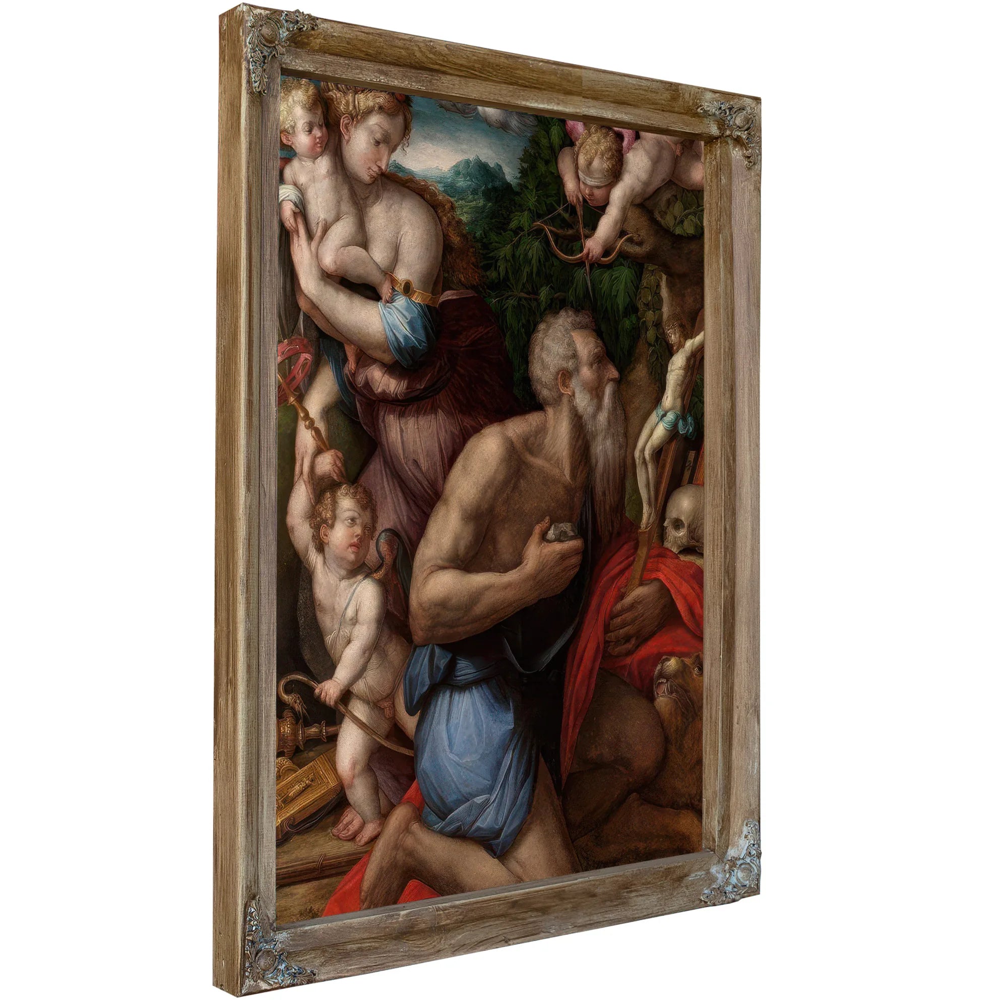Temptations Of St Jerome By Giorgio Vasari Fine Art Print