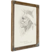 Indian Head  by Frederic Remington