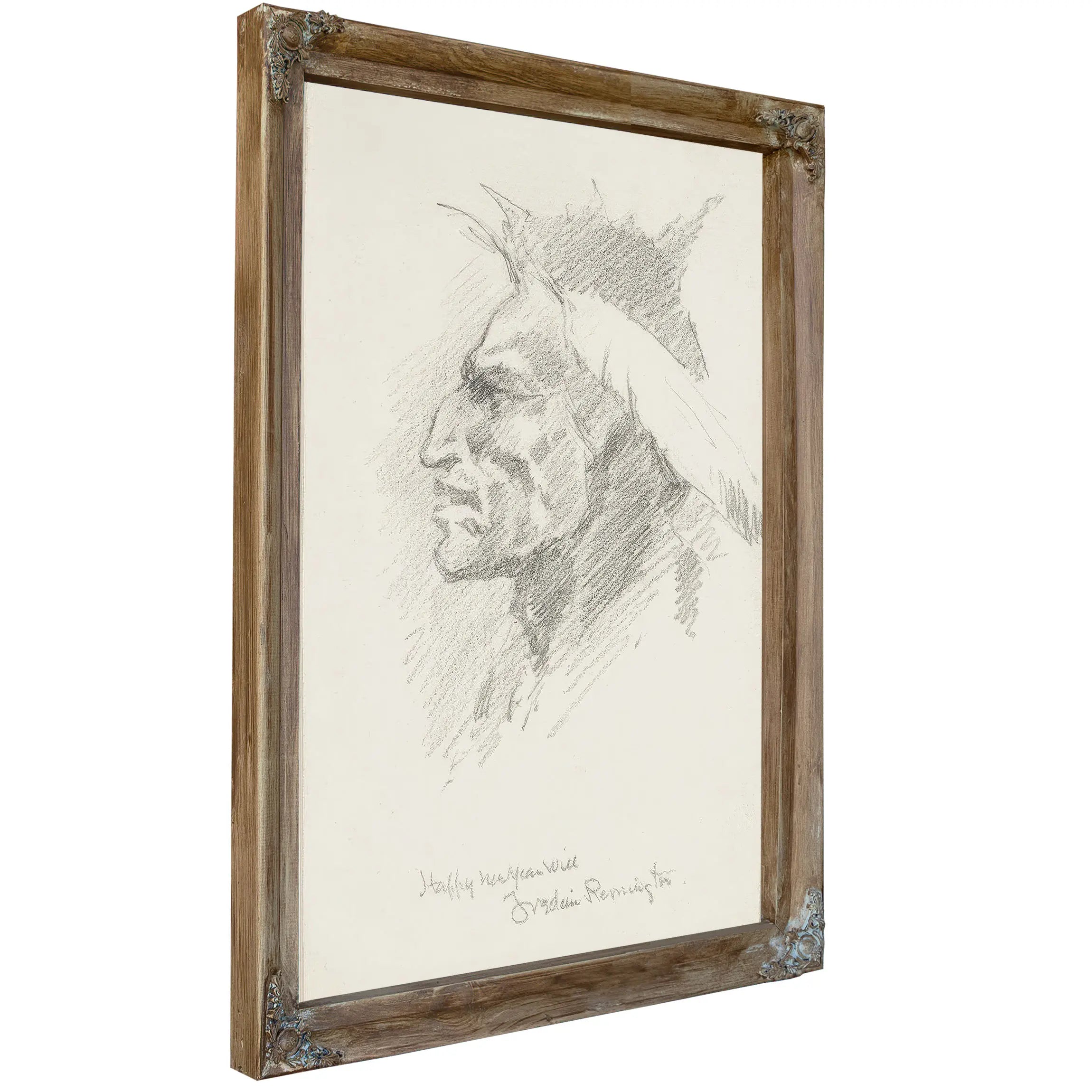 Indian Head  by Frederic Remington