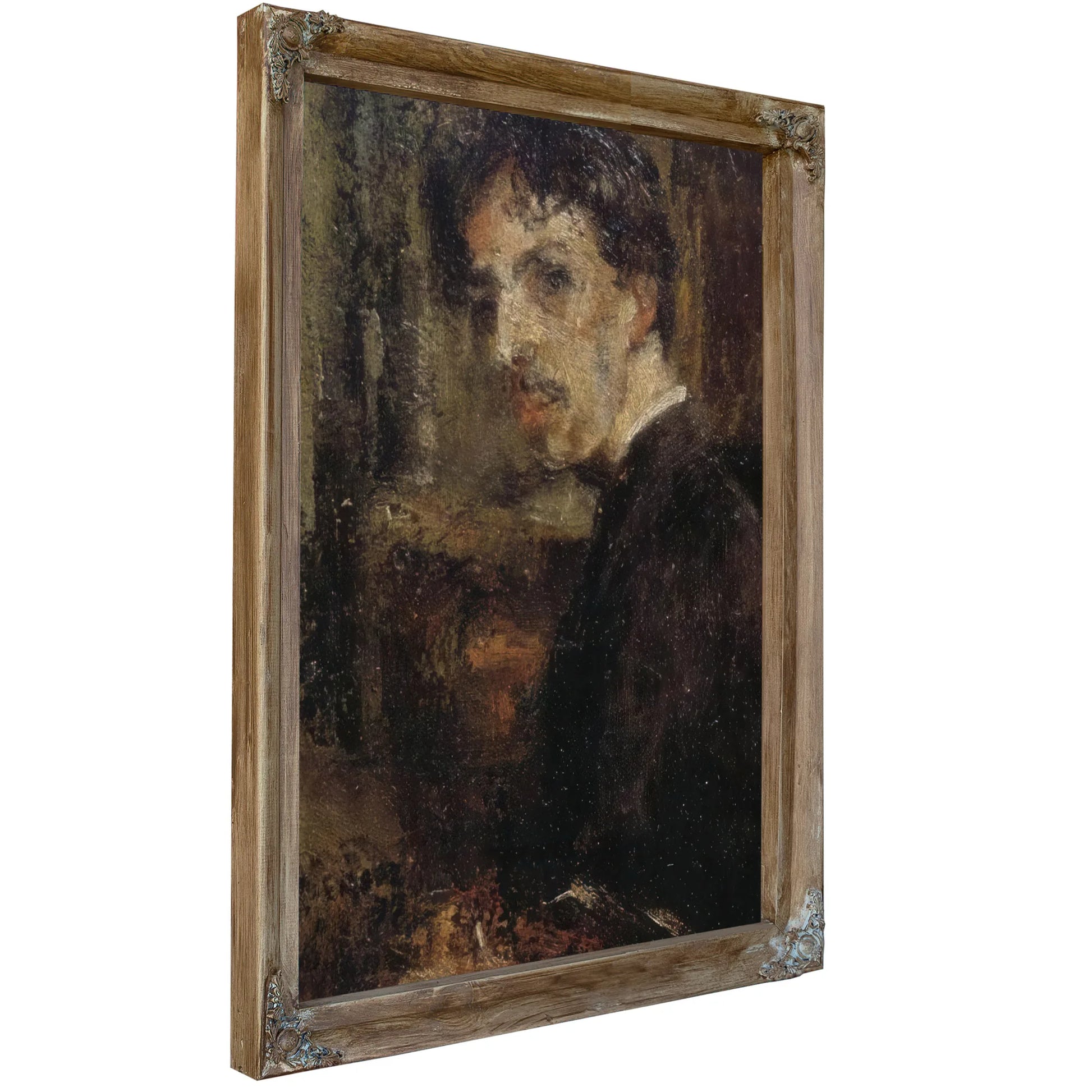 Self Portrait, Called The Little Head By James Ensor Fine Art Print