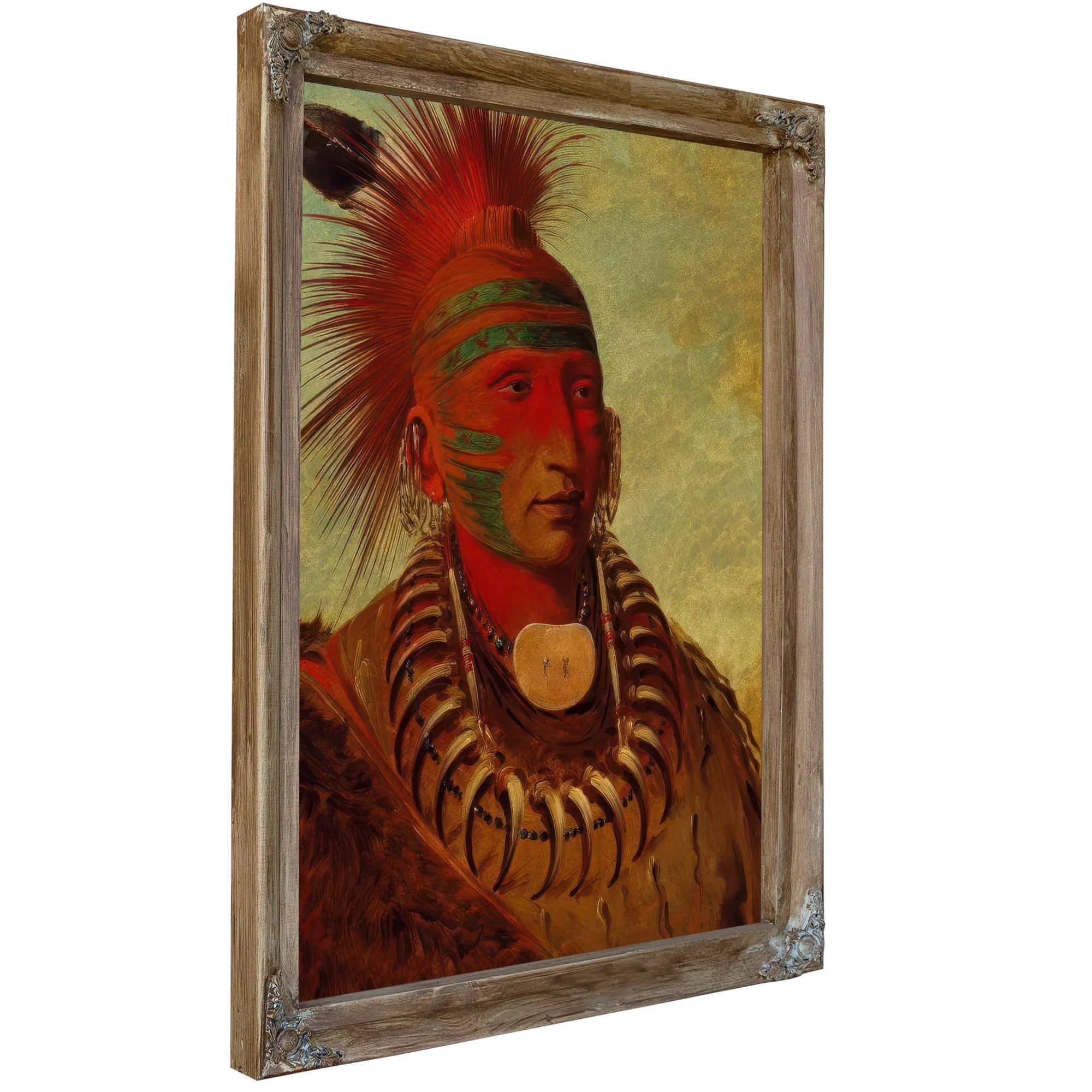 No Ho Mun Ya, One Who Gives No Attention' By George Catlin Fine Art Print
