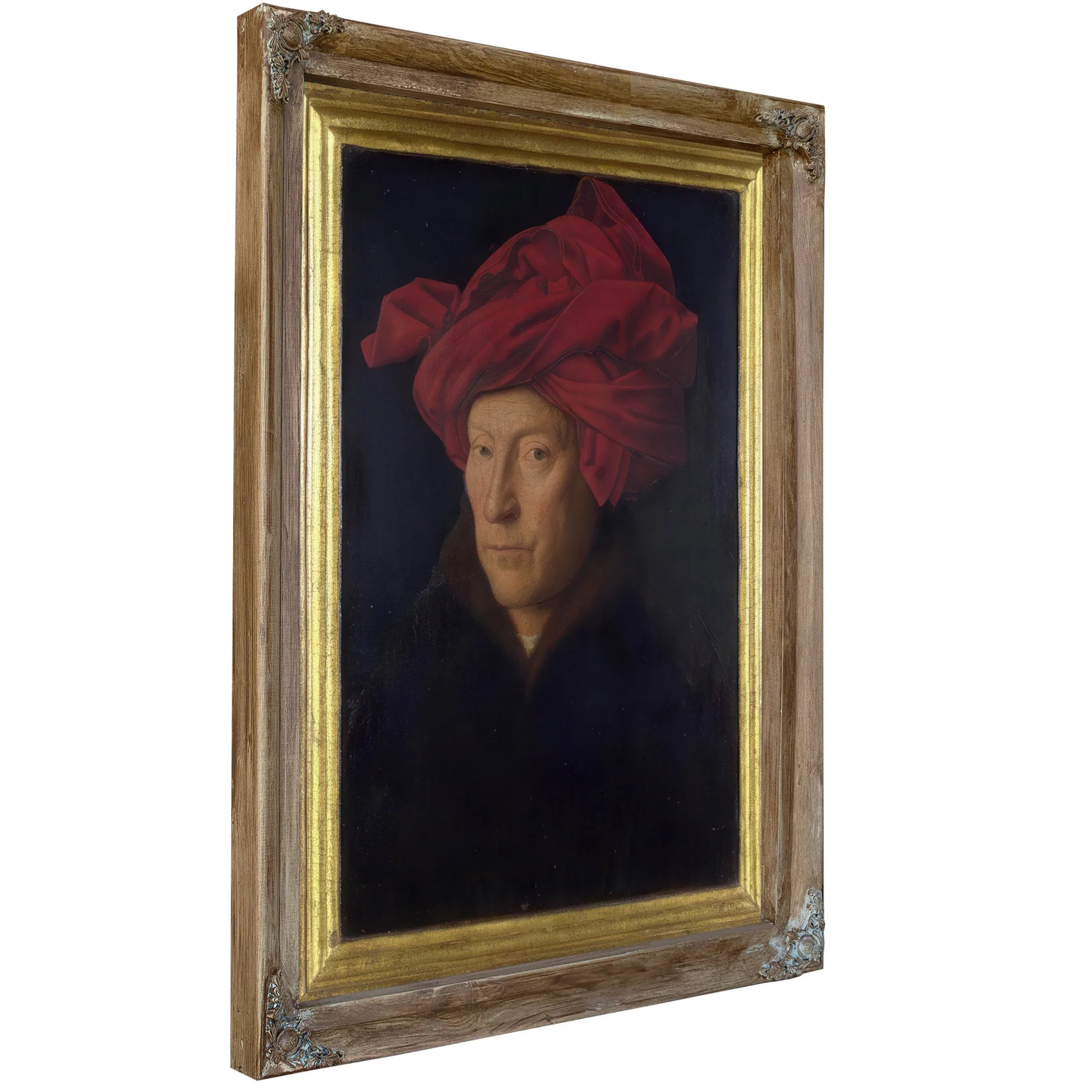 Man In A Red Turban (Formerly Self Portrait) By Jan Van Eyck Fine Art Print