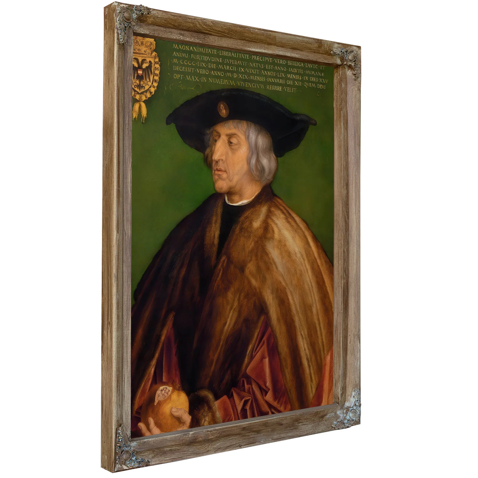 Portrait Of Maximilian I 1519 By Albrecht Durer Fine Art Print