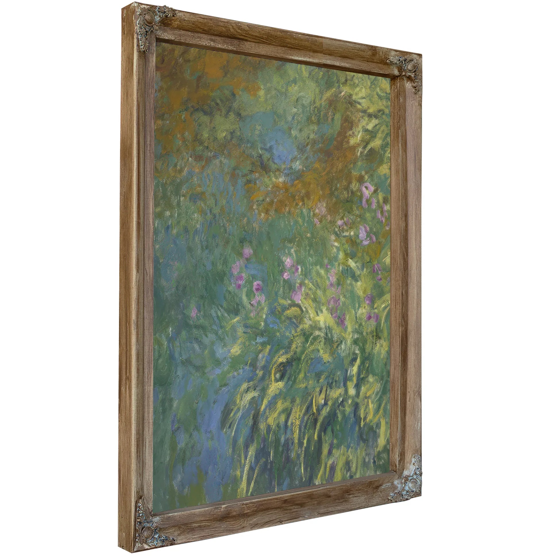 Irises By The Pond By Claude Monet Fine Art Print