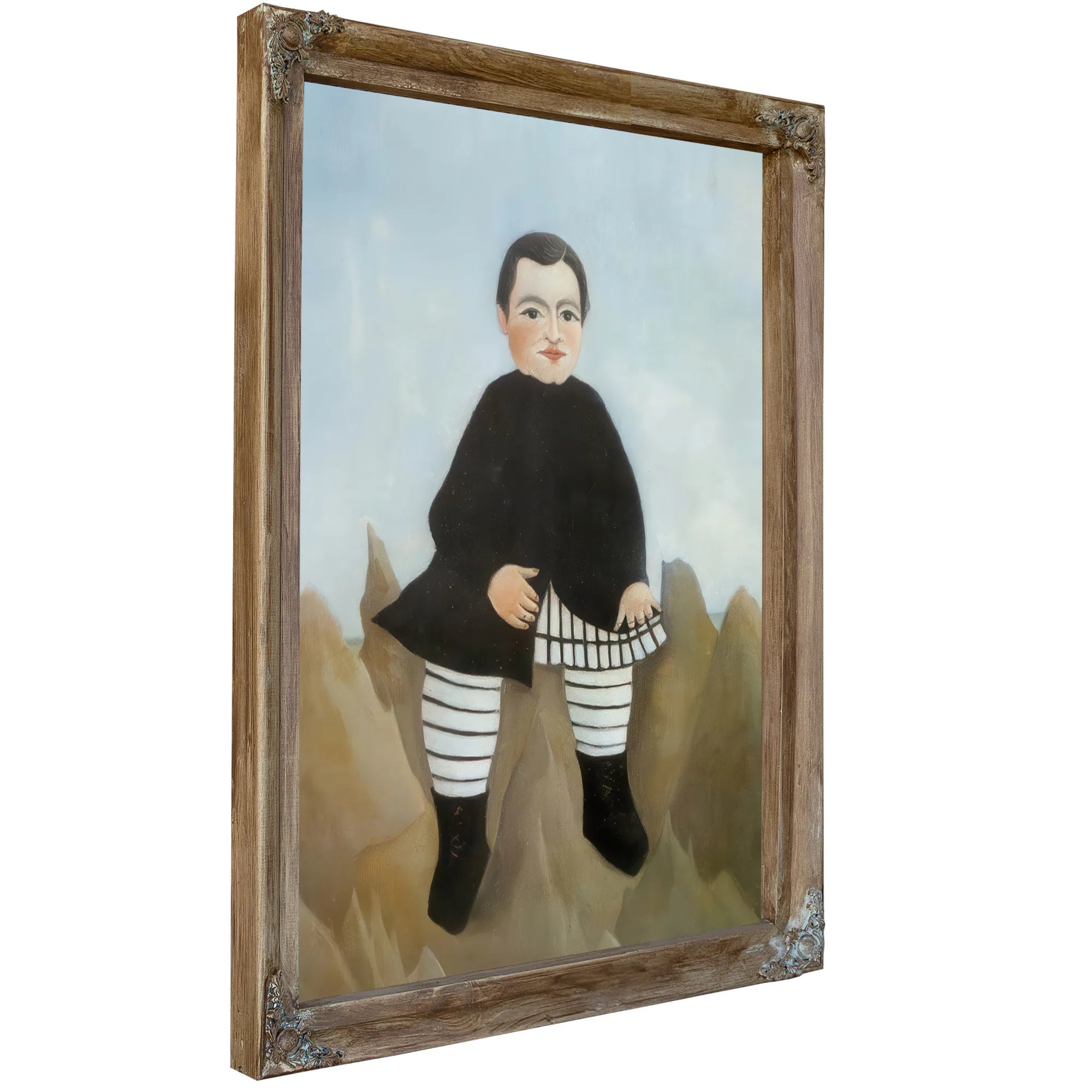 Boy On The Rocks 1895 1897 By Henri Rousseau Fine Art Print