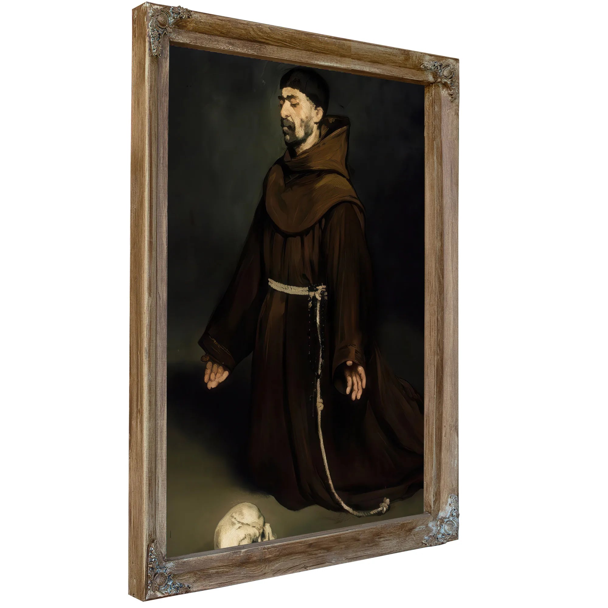 Monk In Prayer By Edouard Manet Fine Art Print