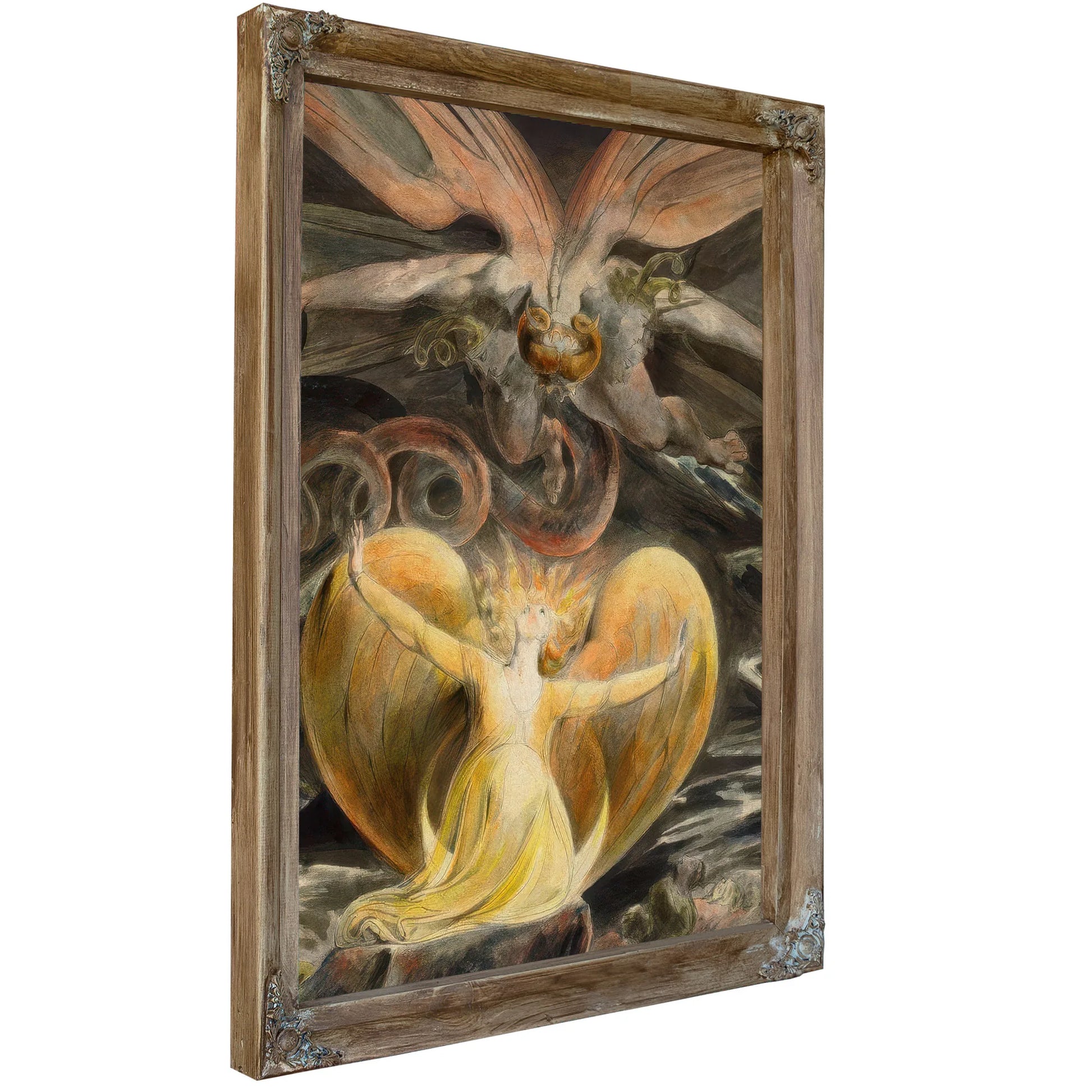 The Great Red Dragon And The Woman Clothed In Sun 1803 43 7 X 34 8 Cm Brooklyn Museum By William Blake Fine Art Print