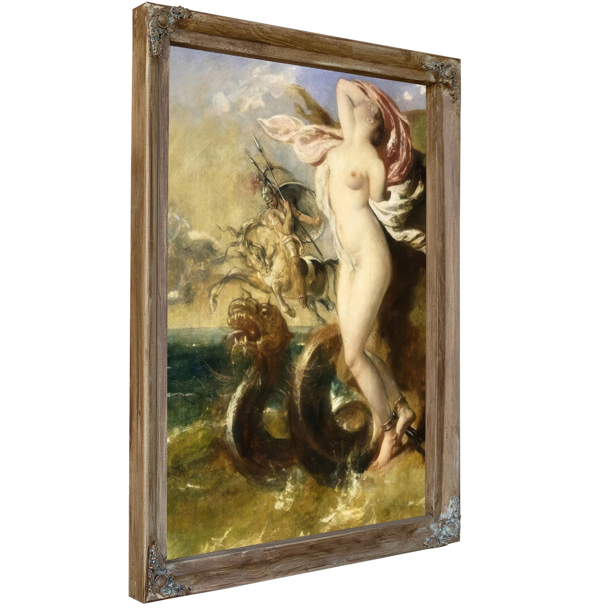 Andromeda, Perseus Coming To Her Rescue By William Etty Fine Art Print