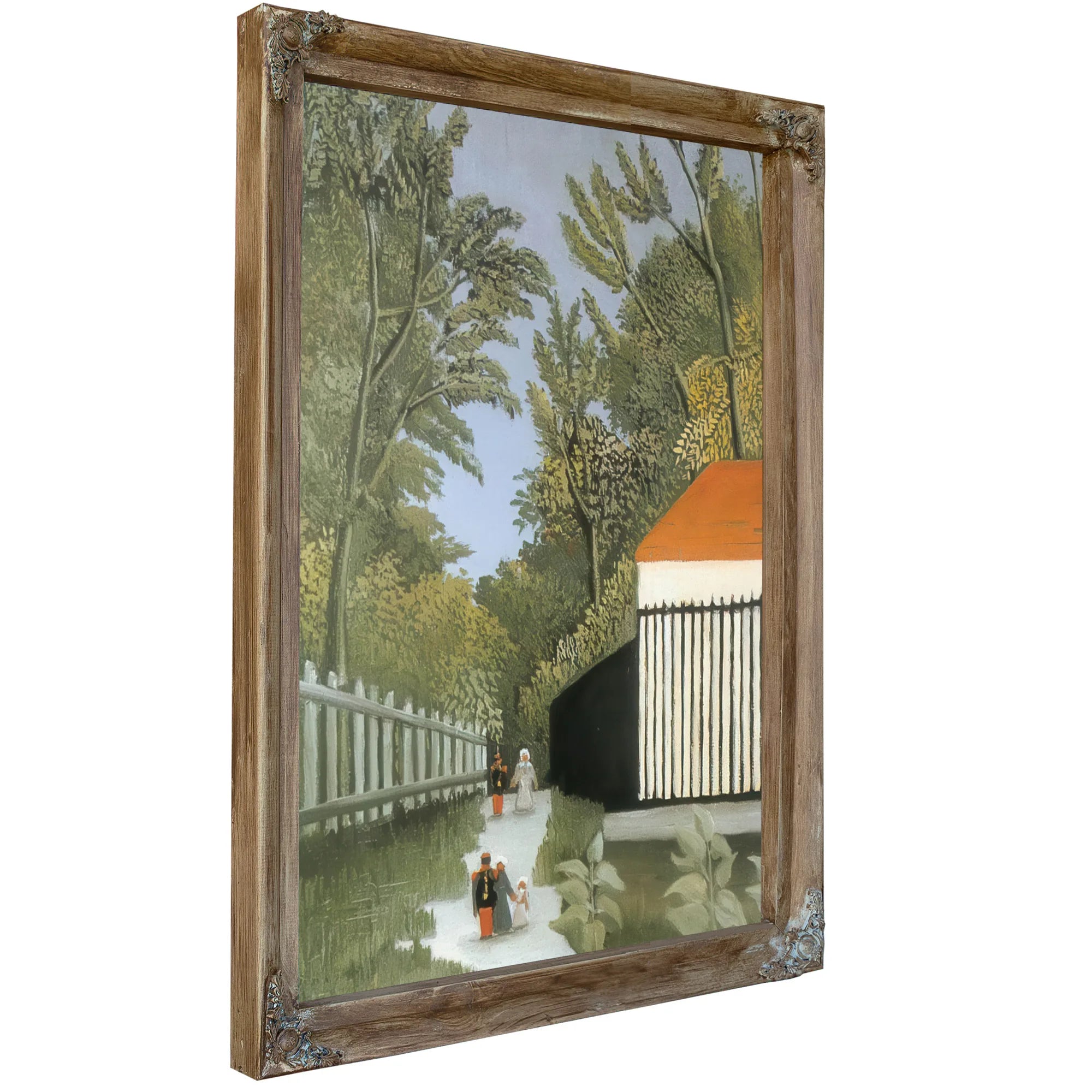 Walk In The Parc Monsouris About 1910 By Henri Rousseau Fine Art Print
