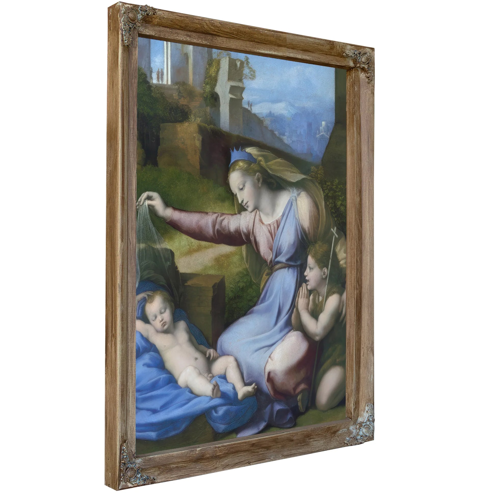 The Madonna Of The Blue Diadem By Raphael Fine Art Print